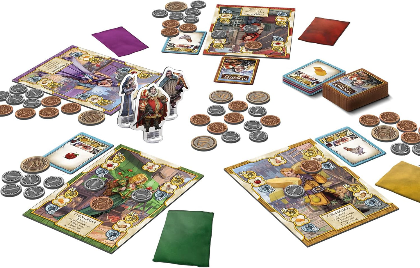 CMON Sheriff of Nottingham Board Game (2nd Edition) - Medieval Bluffing & Card Drafting Strategy Game for Kids & Adults, Ages 14+, 3-6 Players, 60 Minute Playtime