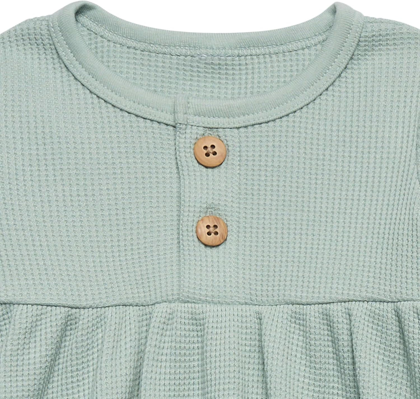 Modern Moments by Gerber Baby Girls' Mini Waffle Dress With Diaper Cover Set