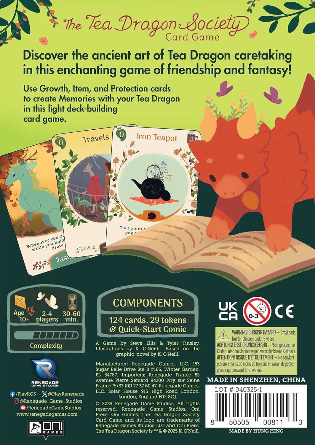 Renegade Game Studios The Tea Dragon Society Card Game 2-4 Players, Ages 10 up Deck Building