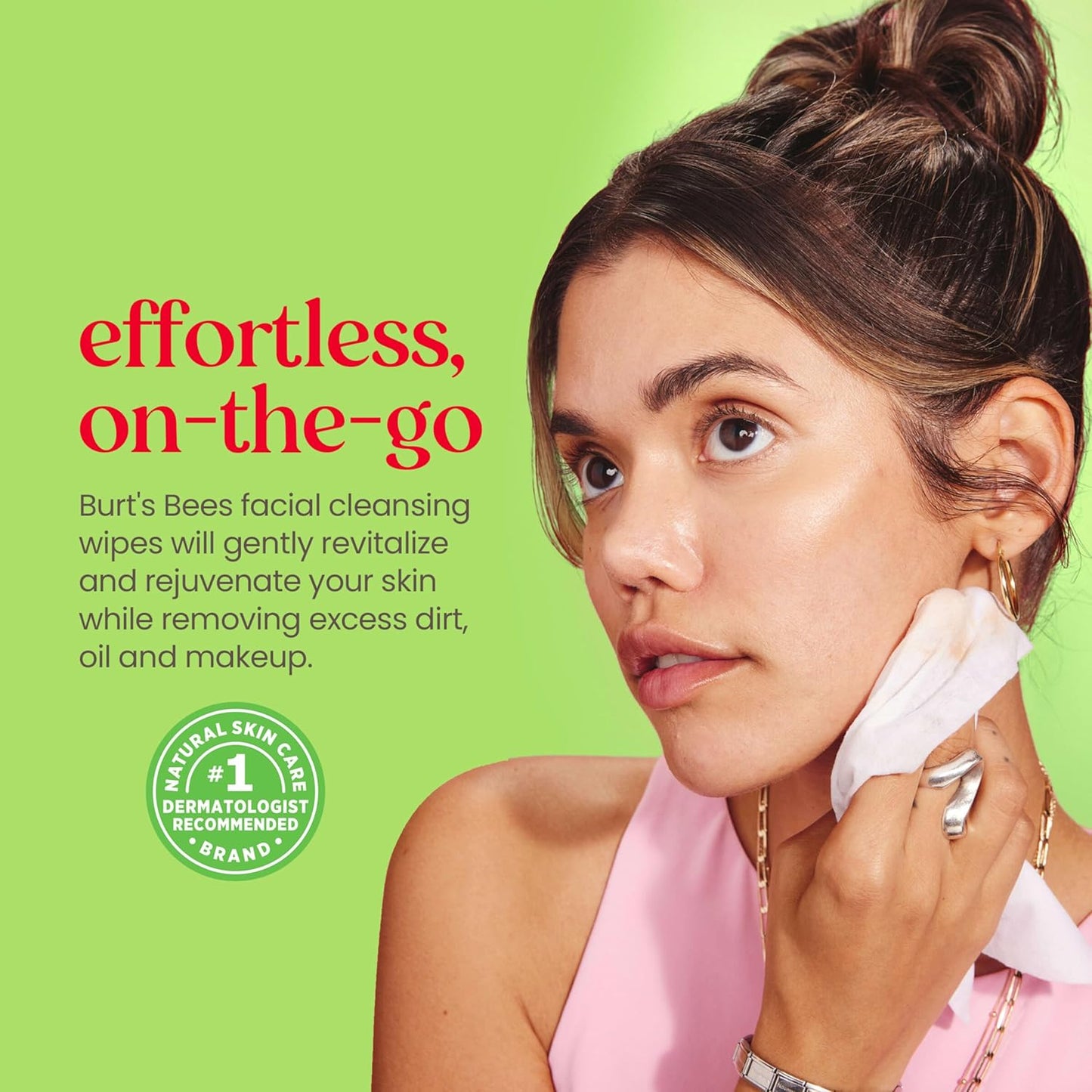 Burt’s Bees Soothing, Fragrance Free Facial Towelettes for Sensitive Skin, Aloe Vera, 100% Plant Based Cloths; 99% Natural Origin; Removes Makeup, Dirt and Oil; No Rinsing (Pack May Vary)