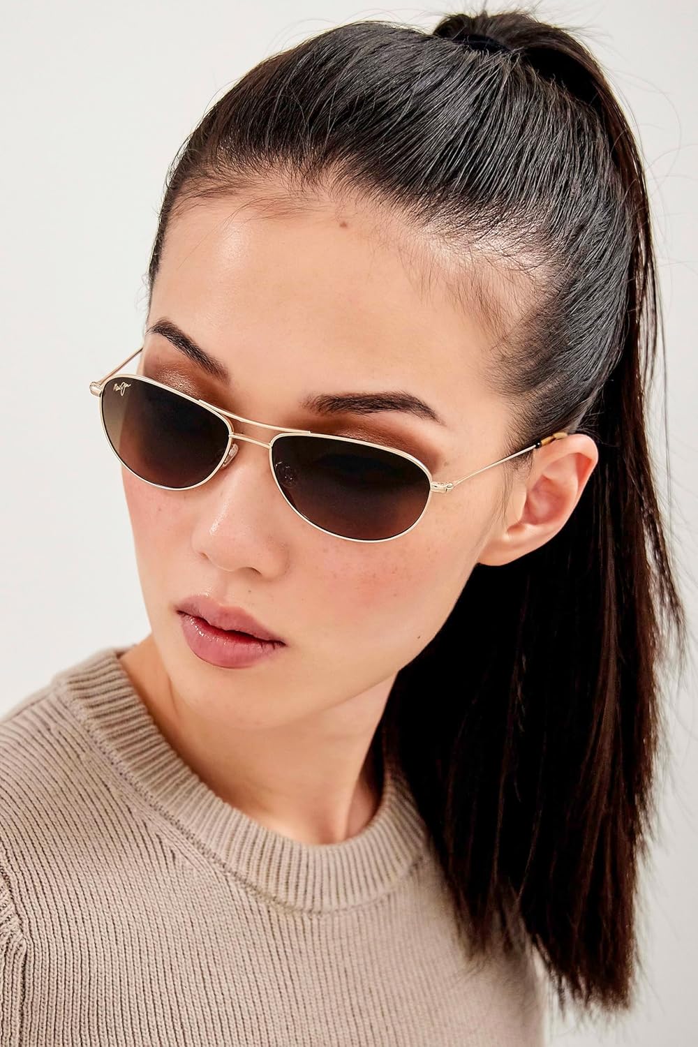 Maui Jim Polarized Men's and Women's Baby Beach Aviator Sunglasses
