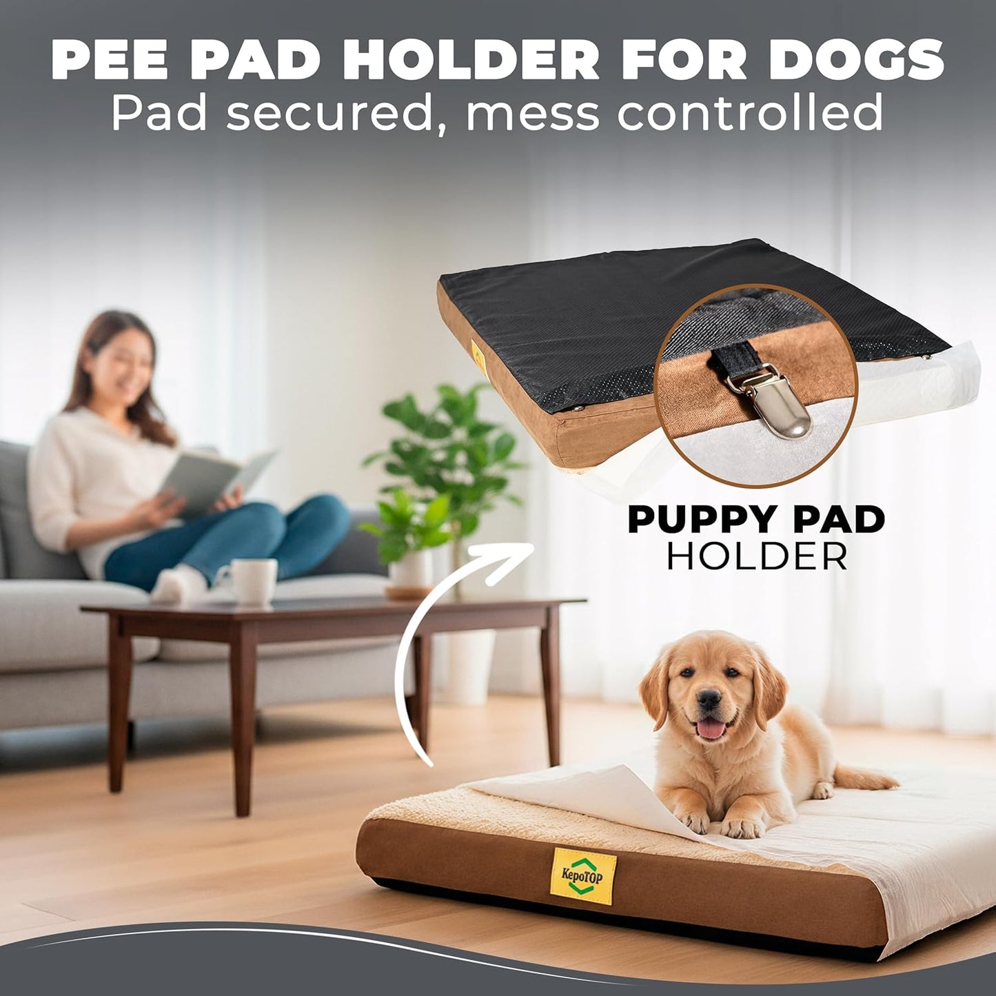 Medium Dog Bed Orthopedic | Cama para Perros | Crate Dog Bed Washable | pet beds for Medium Dogs | Puppy beds | Camas para Perros | Pet BeDs for Small Dogs | Dimensions: 28 x 24 x 3 Inches