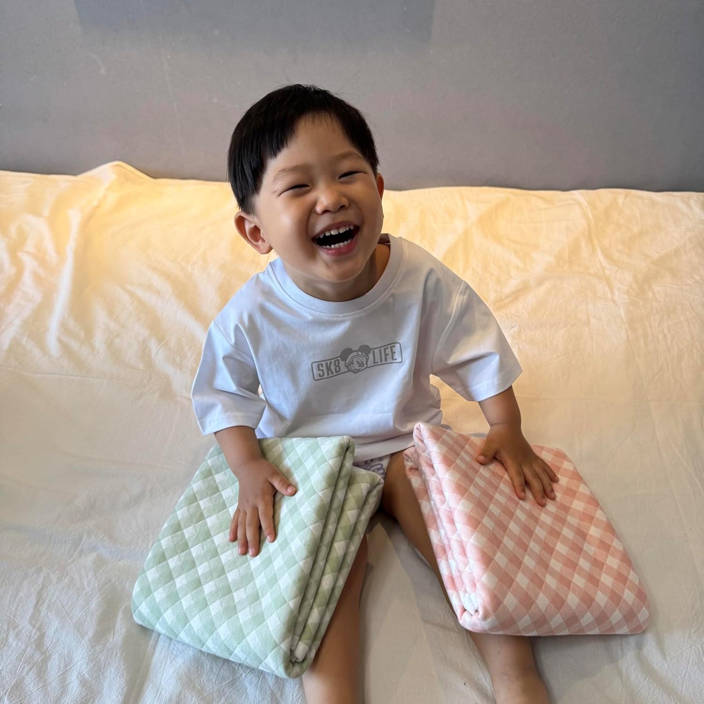 2 Pack Ultra-Soft 4-Layer Washable Underpads, 34”x36” Premium Cotton Grid Incontinence & Bedwetting Pads with Leak-Proof TPU – Breathable, Odor-Free for Adult, Senior, Kid, Menstrual, Pet Care