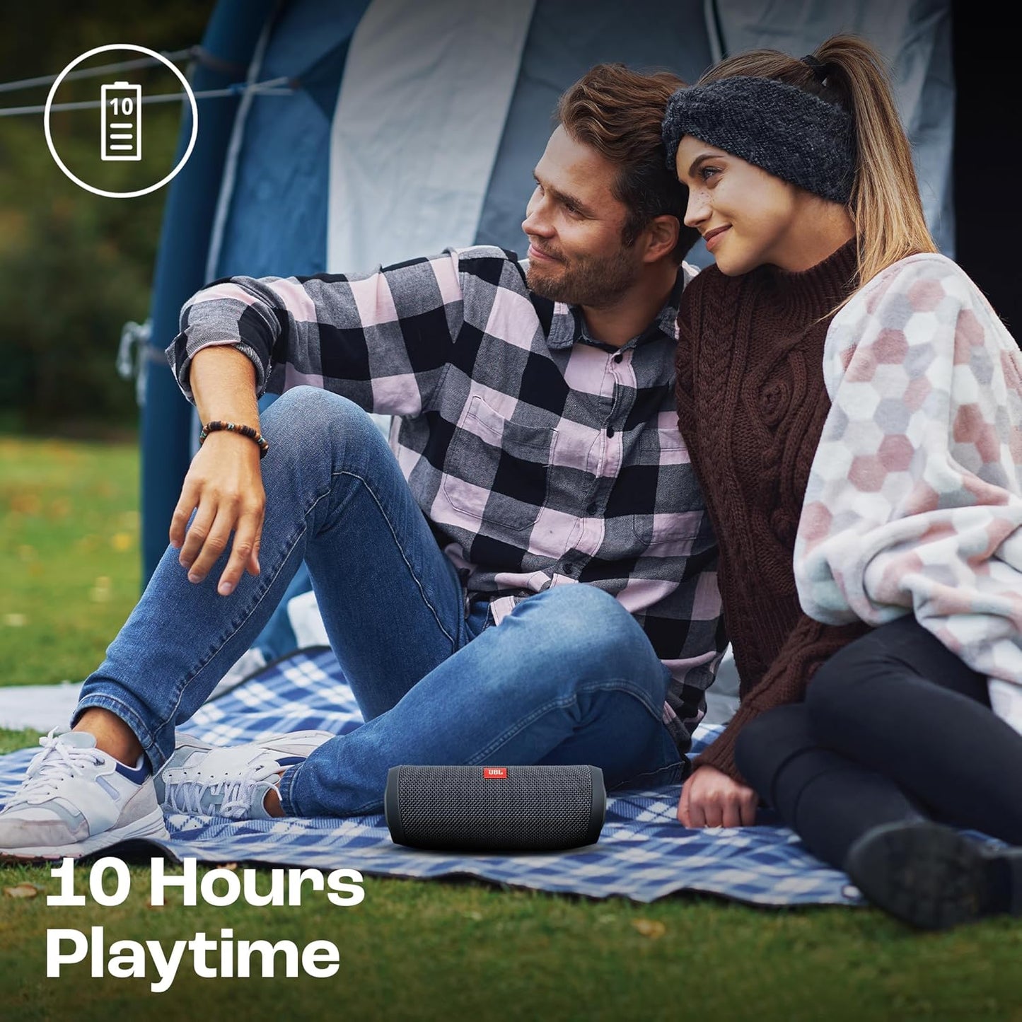 JBL Flip Essential 2 - Portable Bluetooth Speaker, powerful sound and deep bass, IPX7 waterproof, 10 hours of playtime for home, outdoor and travel (Gun Metal)