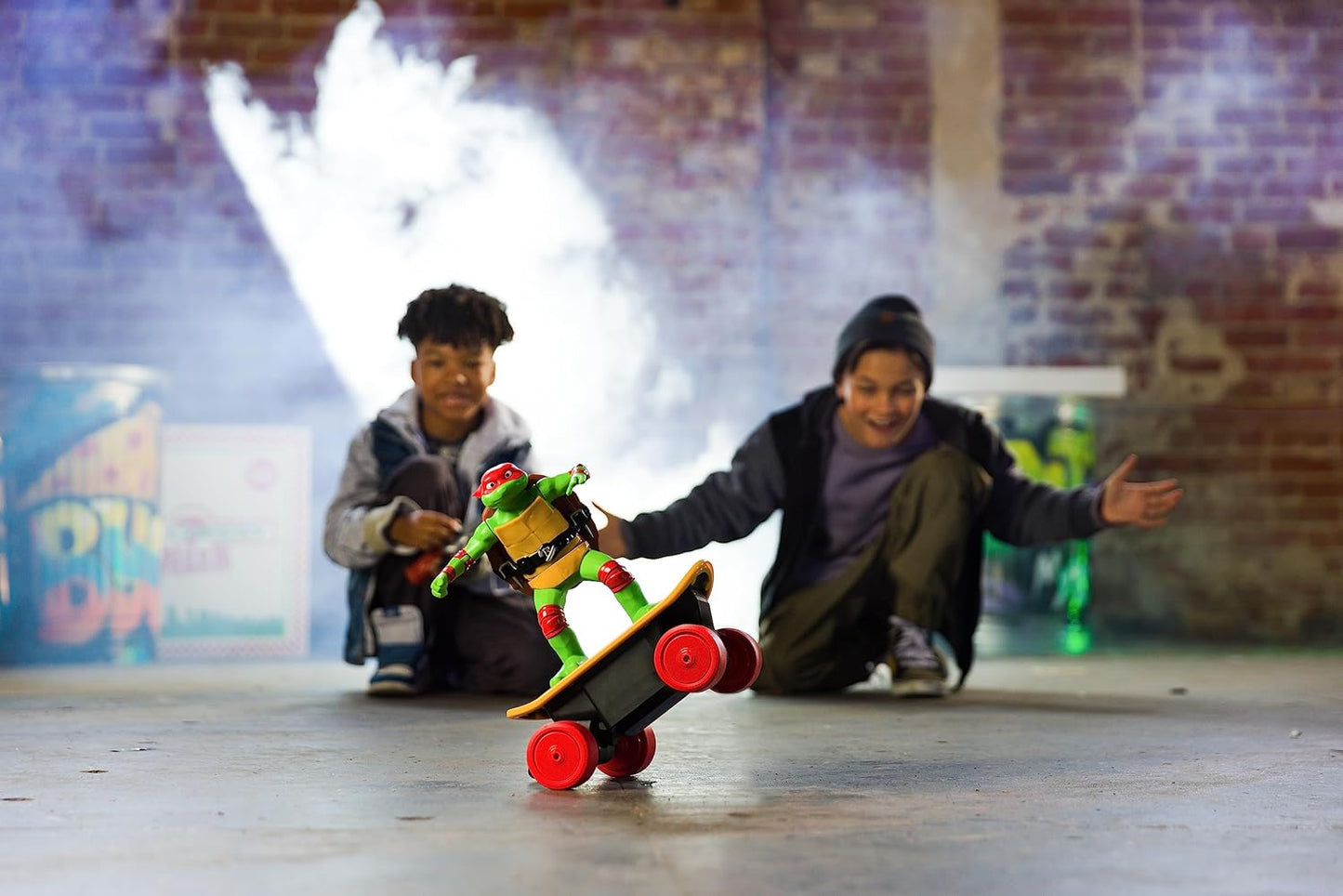 Teenage Mutant Ninja Turtles, Remote Control Skate Toy, Raphael Cowabunga RC Car, imitates Real Skate Tricks, Ages 3+