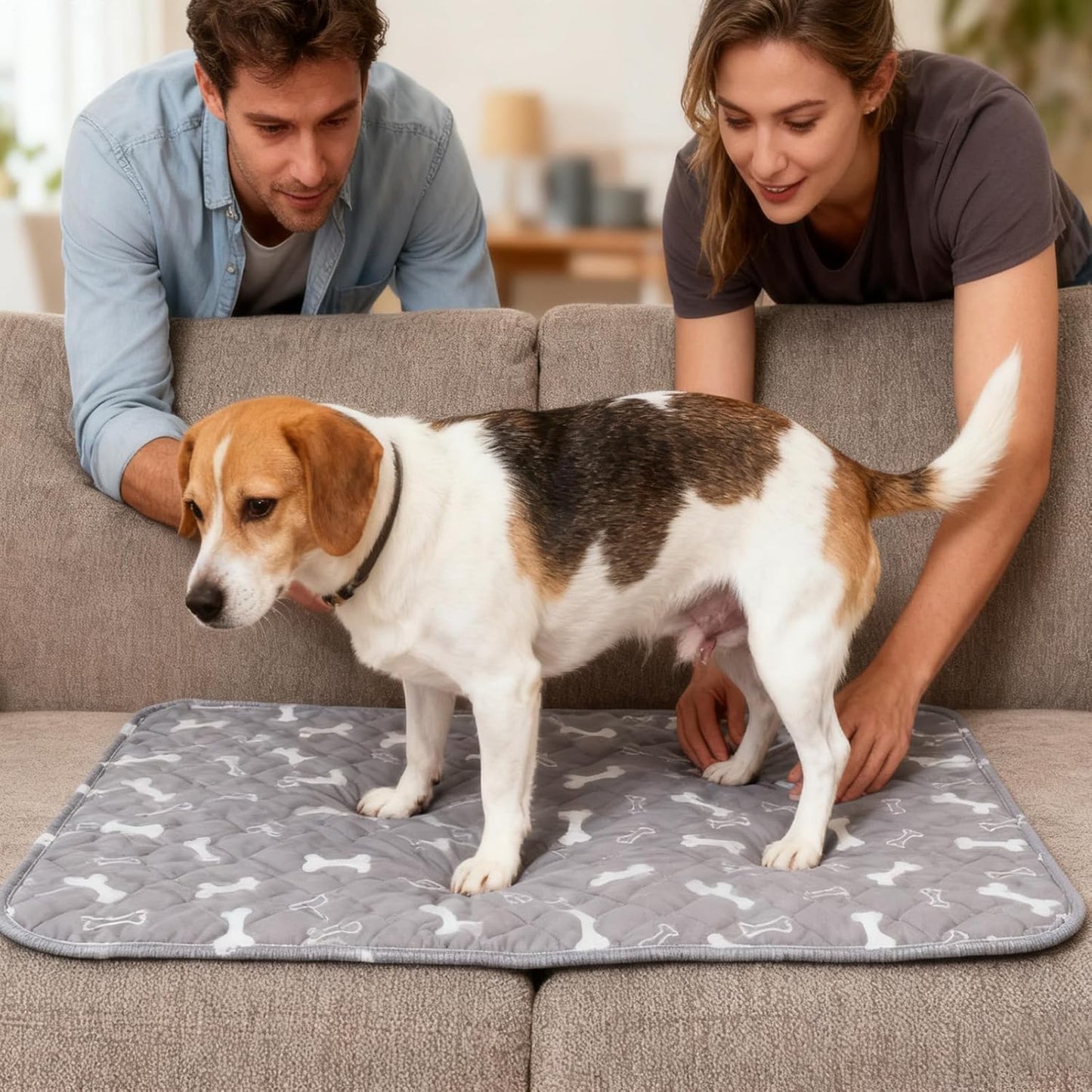 Pet Training Pee Pads, Reusable Absorbent Mat, Fast Absorbin Washable Pee Pads for Protection, Odor Reducing, Cat Care Accessories, Home Travel Litter Box Grass Training
