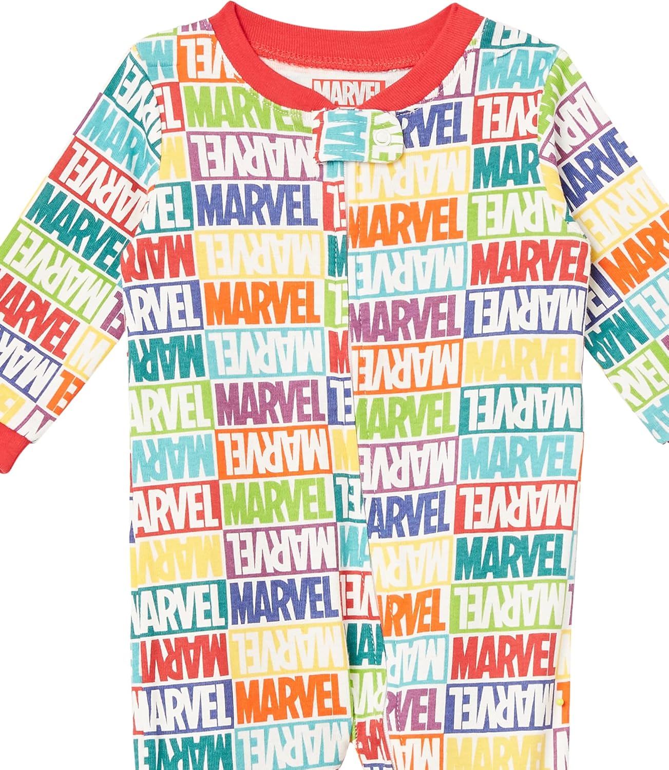 Amazon Essentials Disney | Marvel | Star Wars Unisex Babies, Toddlers and Kids' Footed Sleepers, Zip Up Pajamas, Multipacks