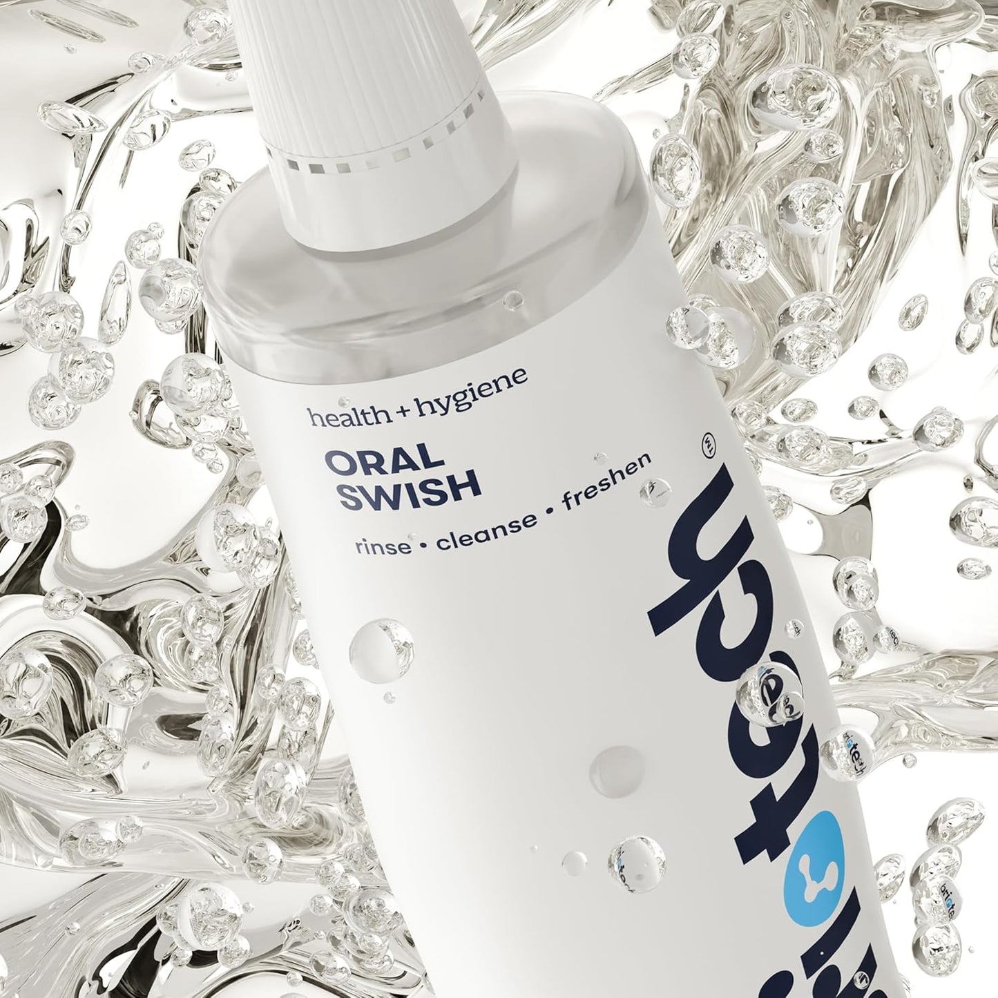 BRIOTECH Oral Swish, Hypochlorous Acid Mouthwash Rinse, Gentle Oral Care Hygiene, Fight Bad Breath, Support Against Plaque, Gum Irritation & Tender Gums, Alcohol & Fluoride Free, 17 fl oz