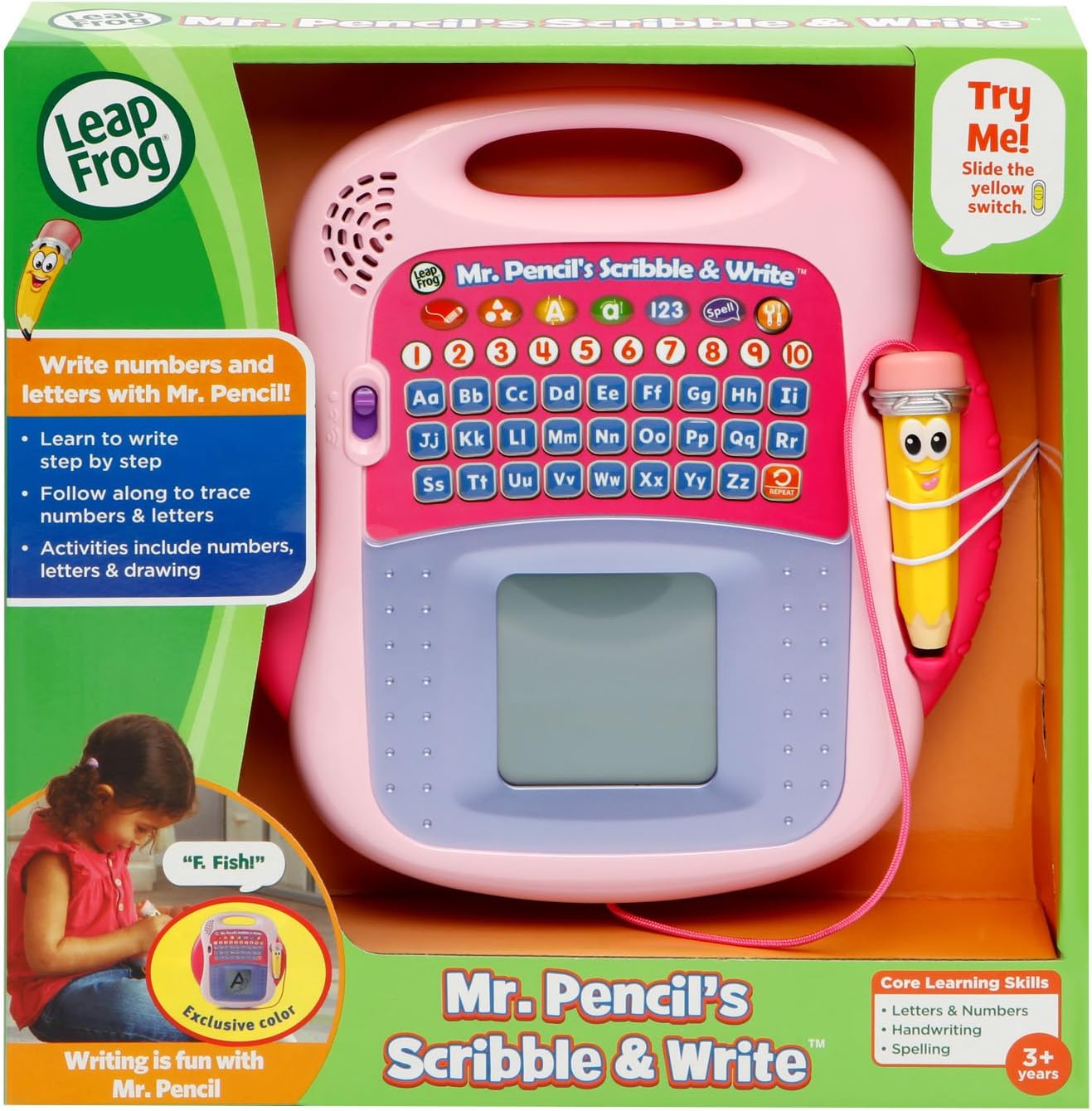 LeapFrog Mr. Pencil's Scribble and Write, Pink
