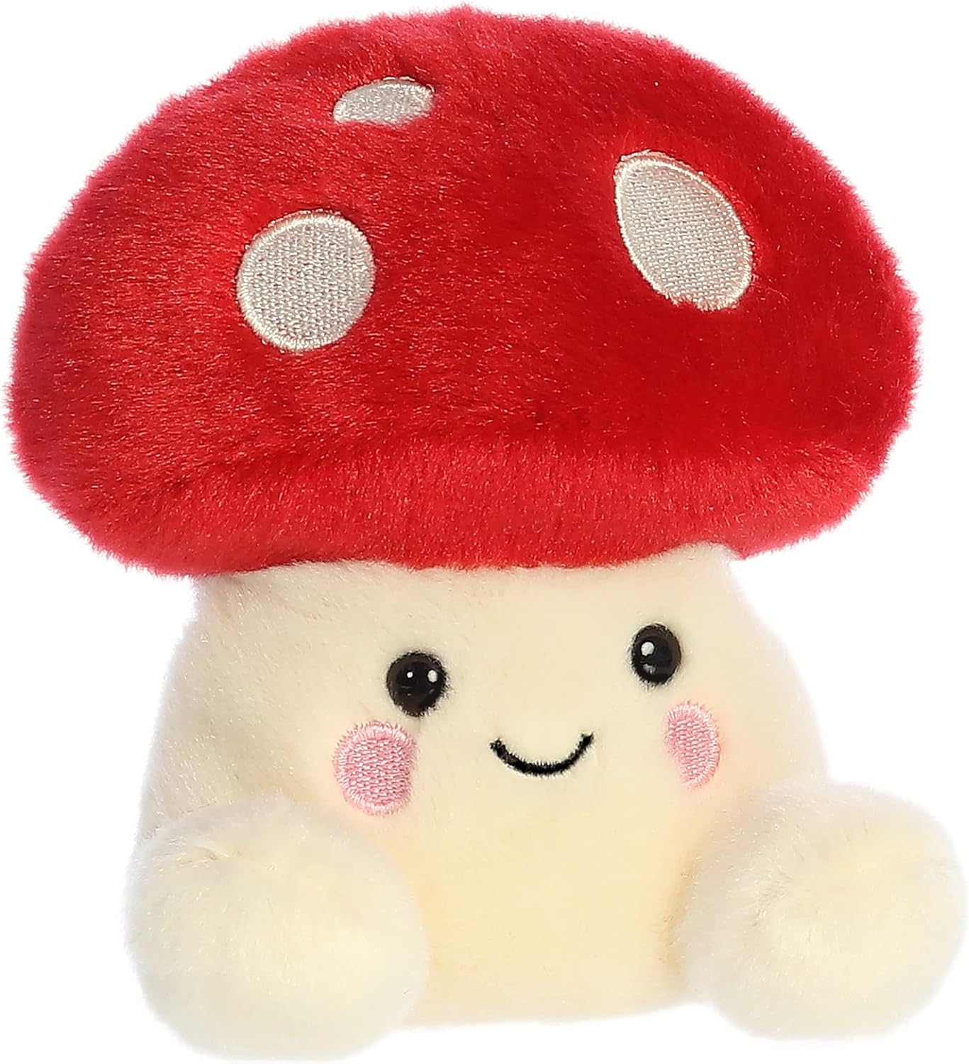 Aurora® Adorable Palm Pals™ Amanita Mushroom™ Stuffed Animal - Fun Collectible Plush for Kids and Adult Collectors - Perfect for Decorating Rooms and Birthday Gifts - Red 5 Inches