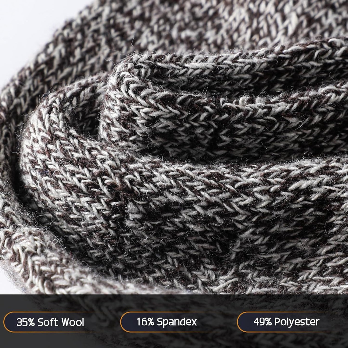 Wool Socks for Women - Womens Wool Socks Winter Sock for men Warm Thick Knit Soft Vintage Casual Crew Sock