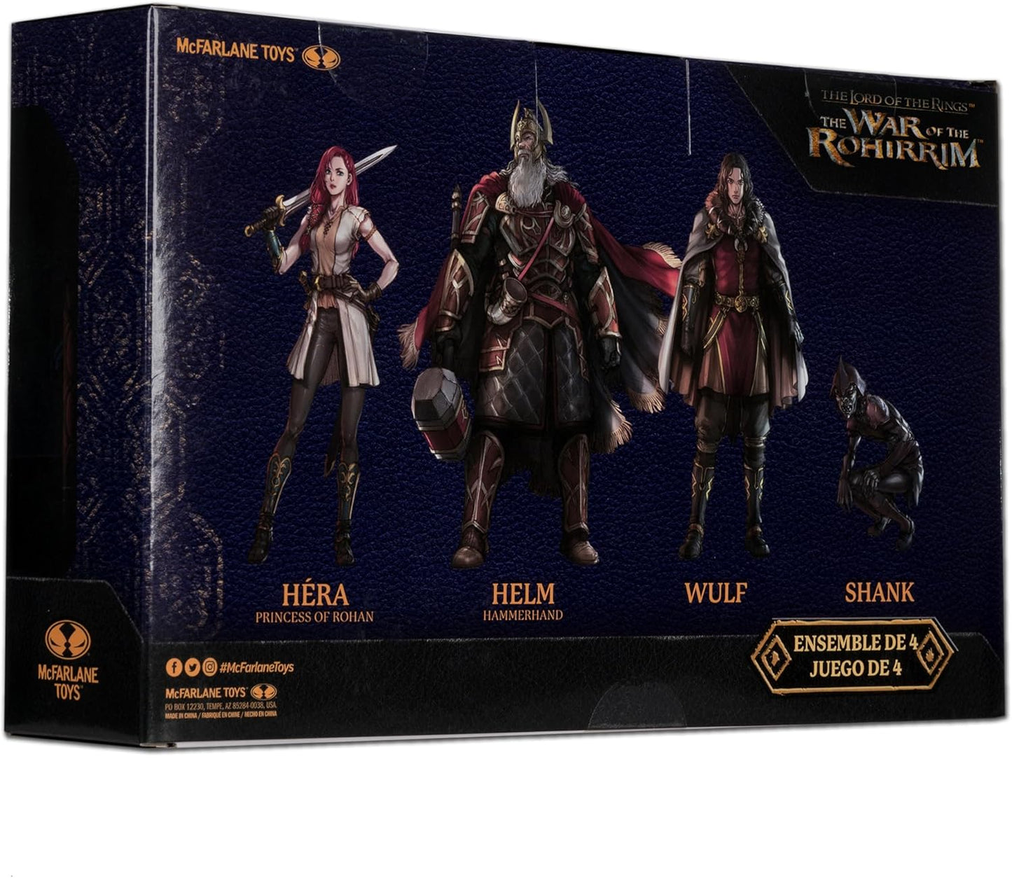 McFarlane Toys - The Lord of Rings: The War of The Rohirrim 4in Action Figure Gold Label 4 Pack