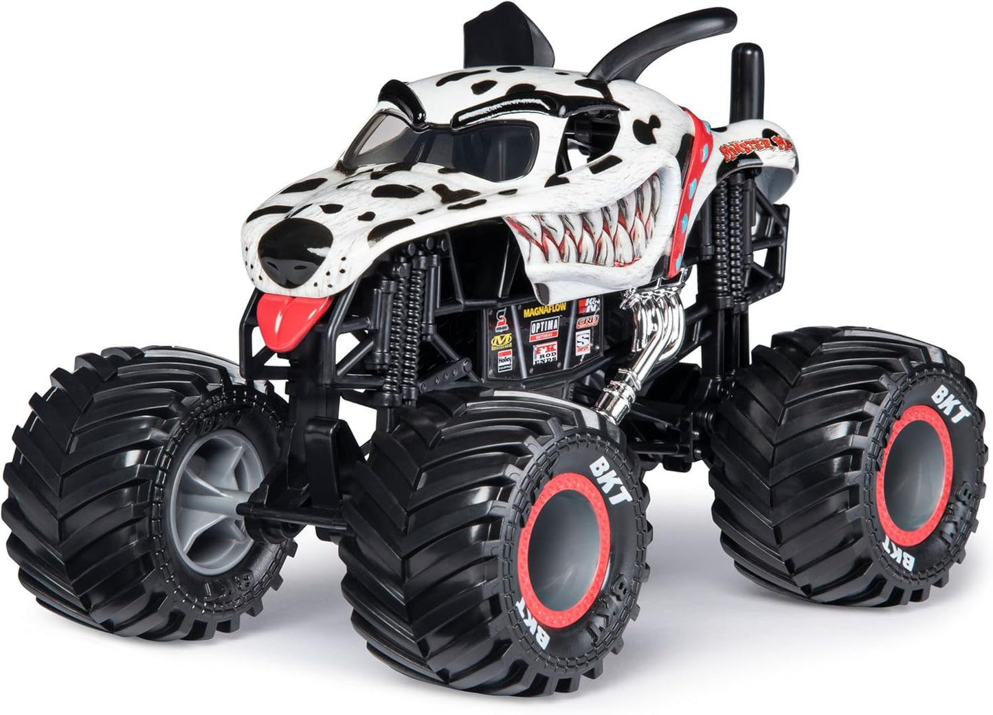 Monster Jam, Official Monster Mutt Dalmatian Monster Truck, Die-Cast Vehicle, 1:24 Scale