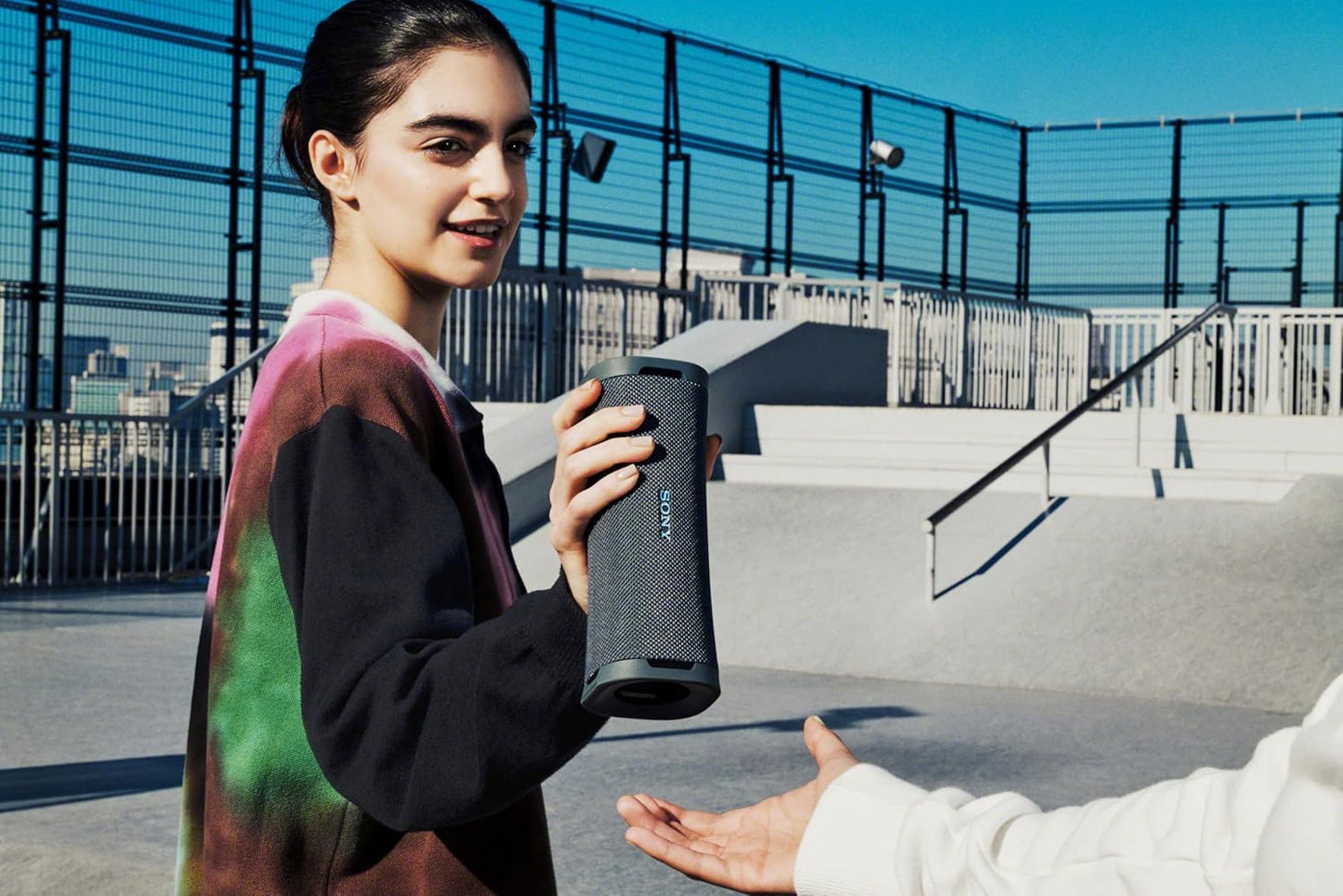 Sony ULT Field 1 Waterproof Portable Bluetooth Speaker, Enhanced Bass, 12h Battery, IP67 Rated Dustproof Shockproof Rustproof, Detachable Strap (SRSULT10B), Black
