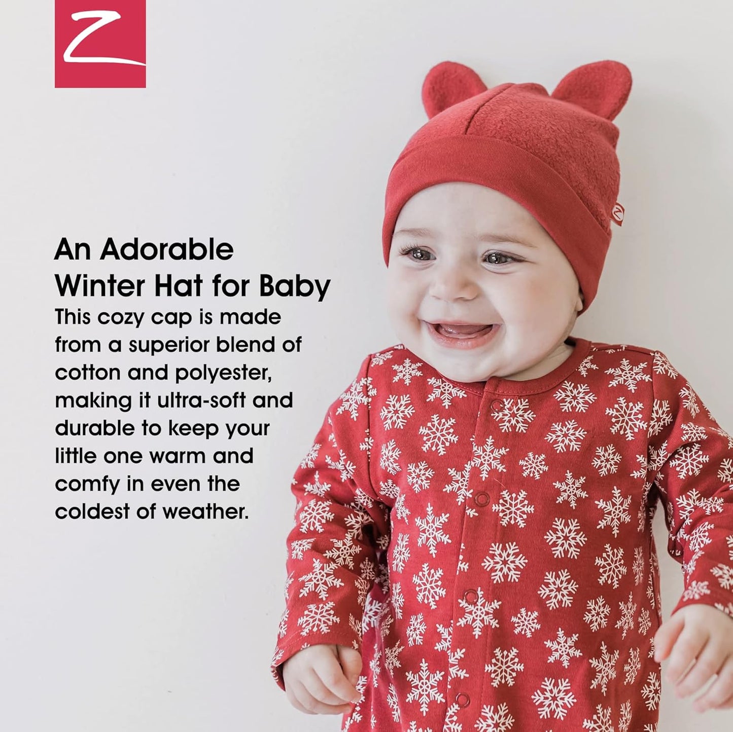 Zutano Unisex Baby Fleece Hat, Winter Baby Hat for Boys and Girls, Cold-Weather Baby Gear, Infant Cap