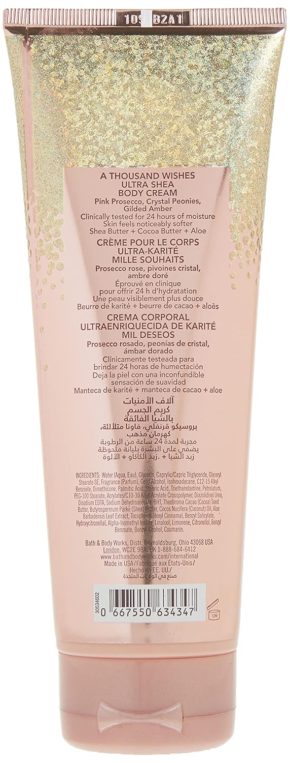 Bath & Body Works A Thousand Wishes Ultra Shea Body Cream Women 8 oz