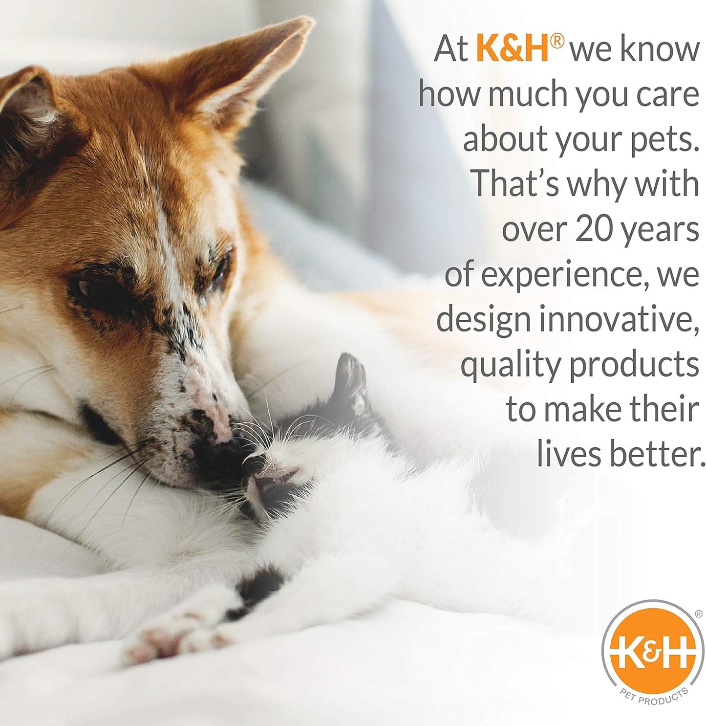 K&H Pet Products Air Sofa Bed Navy/Geo Flower Small 18 X 24 Inches