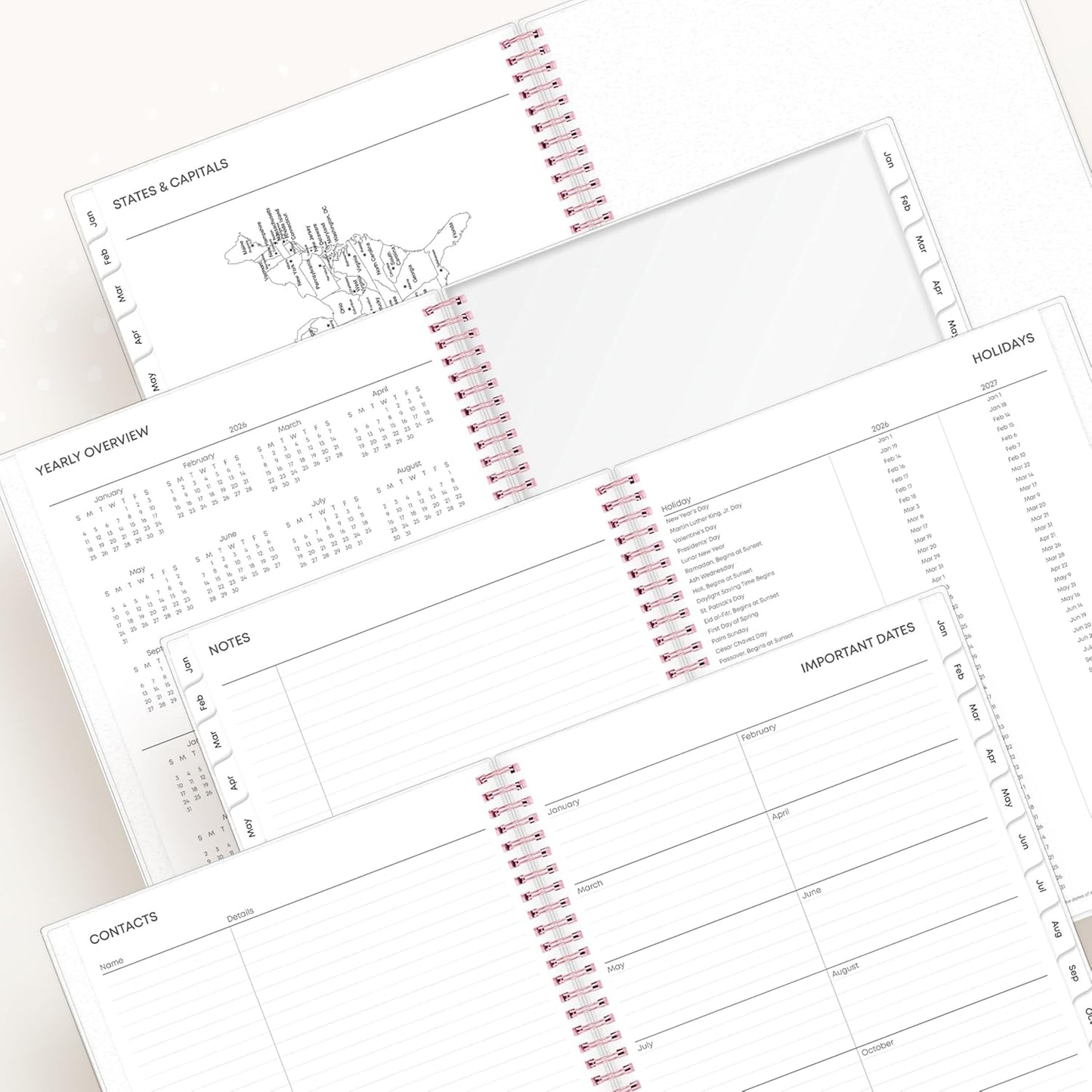 Blue Sky 2026 Weekly and Monthly Planner Calendar, January 2026 - December 2026, 8.5" x 11", Flexible Cover, Laminated Tabs, Durable Twin Wire Binding, Storage Pocket, Joselyn