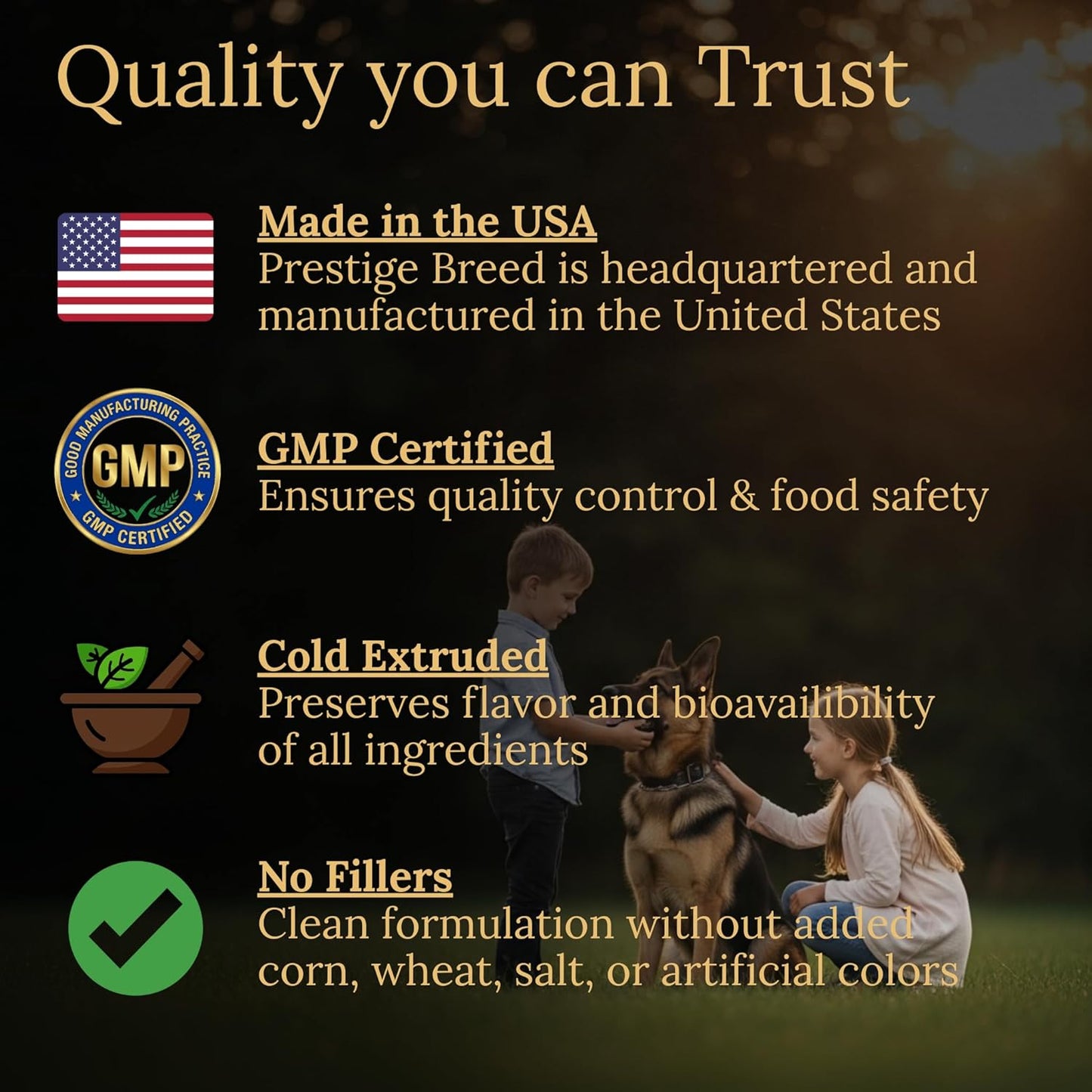 Multivitamins, Balanced Nutrition for Your German Shepherd, 90 Count, Made in The USA with Real Bacon