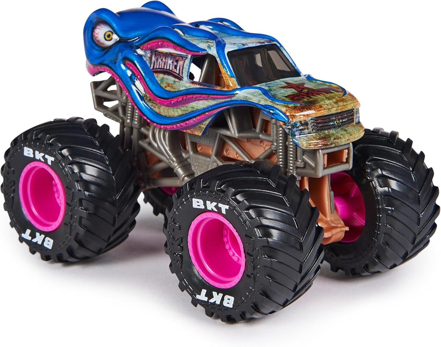 Monster Jam, Official Kraken Monster Truck, Die-Cast Vehicle, 1:64 Scale, Kids Toys for Boys Ages 3 and up