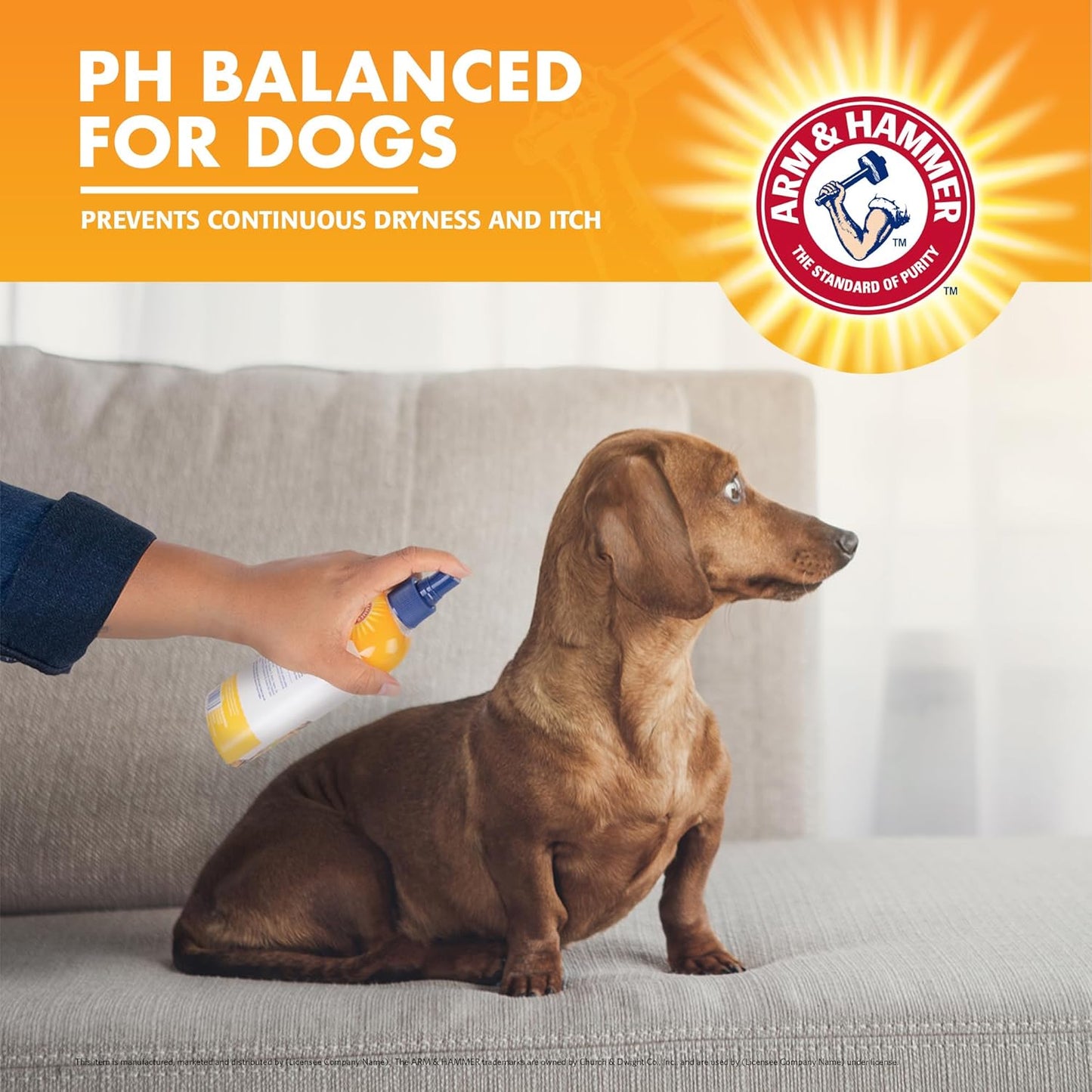 Arm & Hammer for Pets Waterless Bath Spray for Dogs Baking Soda, Mango Scent | Professional Quality Dog Grooming Spray, Free of Sodium Lauryl Sulfate & Parabens, 8 Fl Oz - 6 Pack