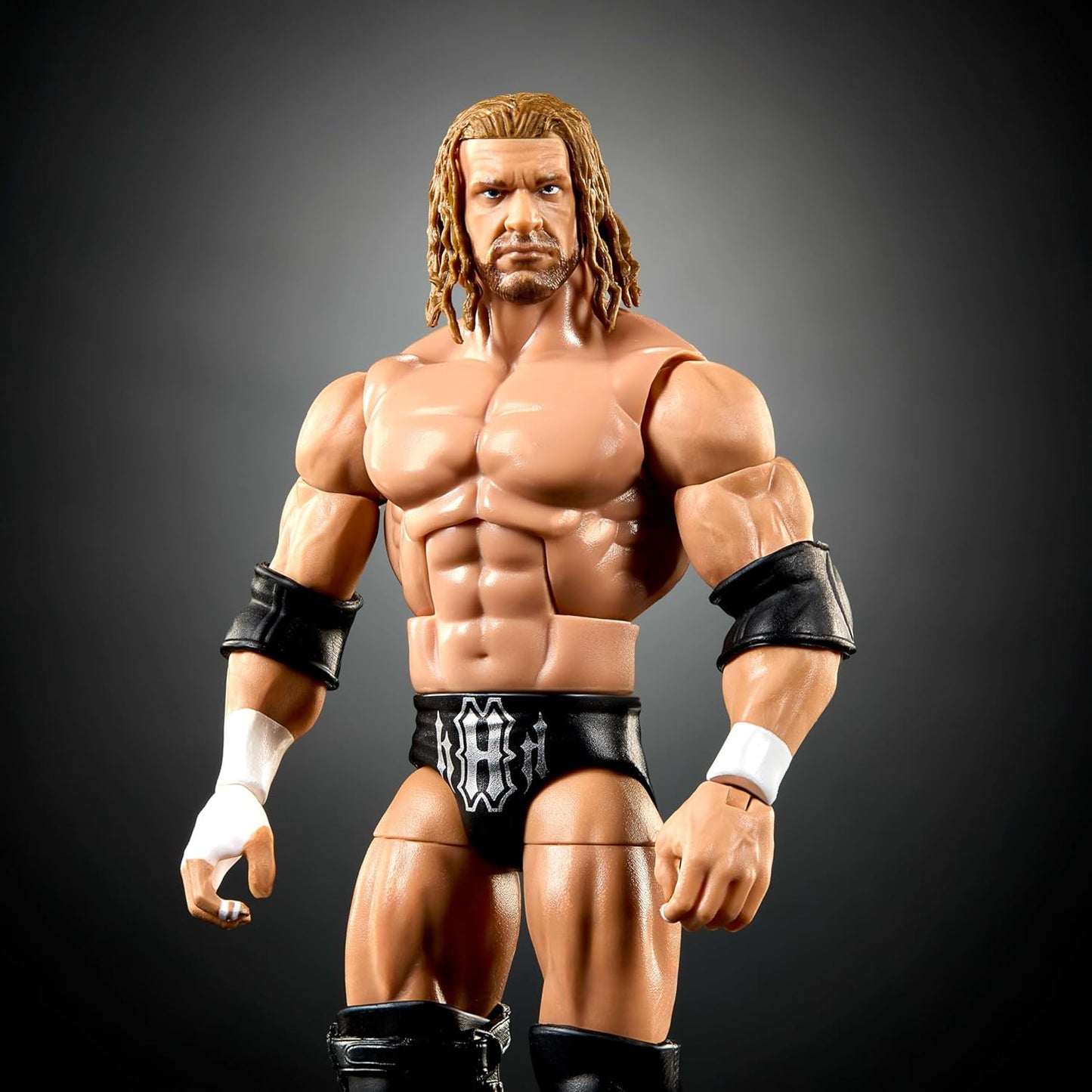 Mattel WWE Elite Collection Action Figure & Accessories, Premium Live Event Triple H Set, SummerSlam Series with Jesse “The Body” Ventura Build-A-Figure Parts