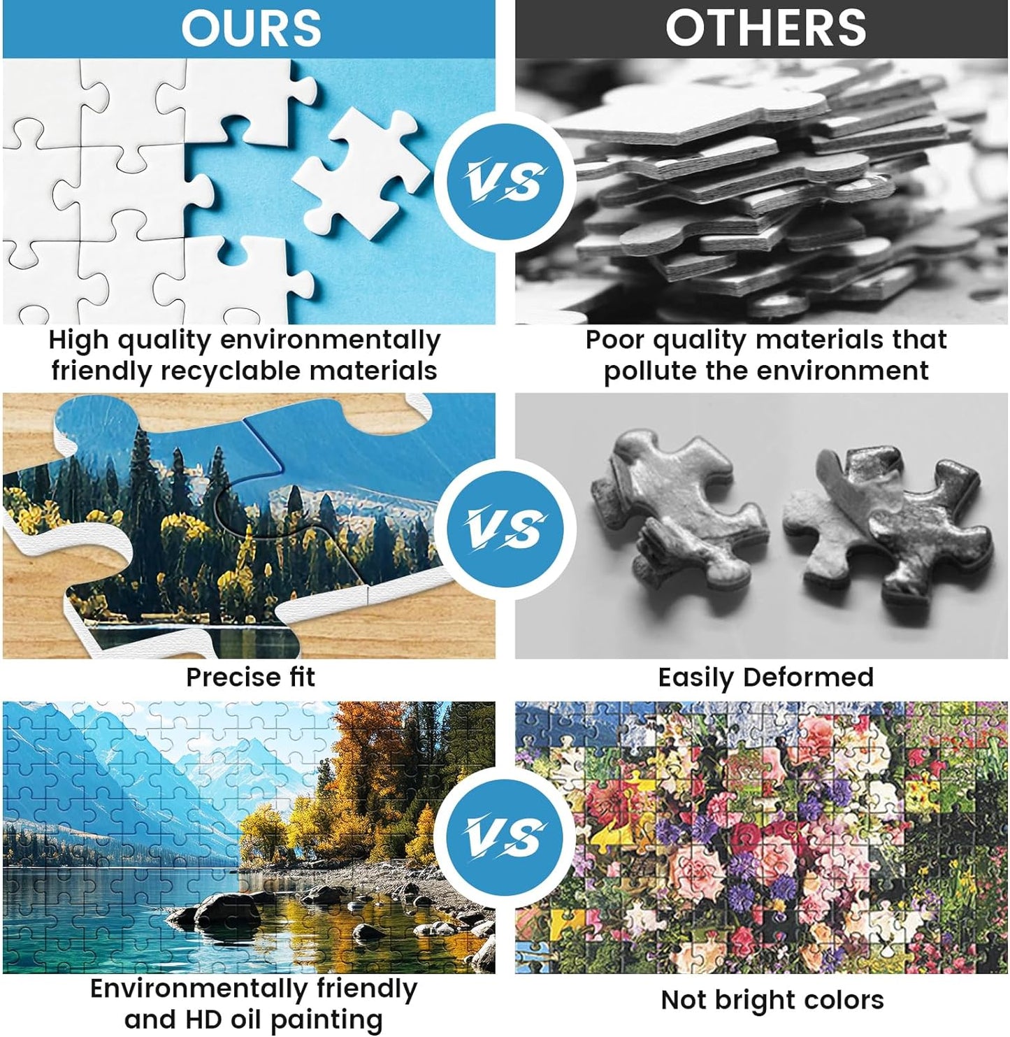 500 Piece Puzzle for Adults, Jigsaw Puzzle,Glacier Park Jigsaw Puzzles 500 Pieces Birthday Party for Family Adults Funny Puzzle