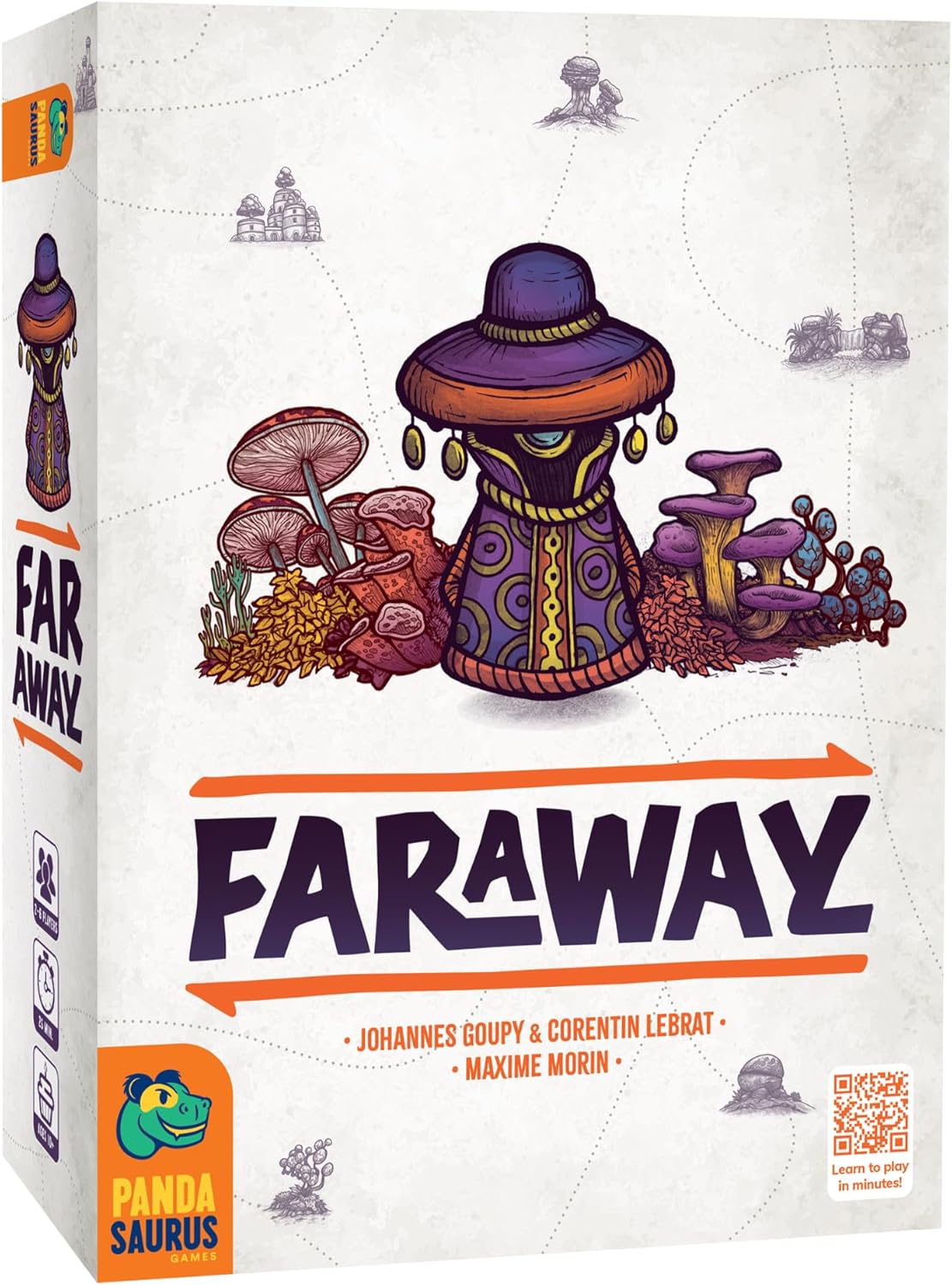 Pandasaurus Games Faraway Card Game - Explore Mysterious Alula! Strategic Region Building with Engaging Gameplay for Adventurers, Ages 10+, 2-6 Players, 15-30 Min Playtime