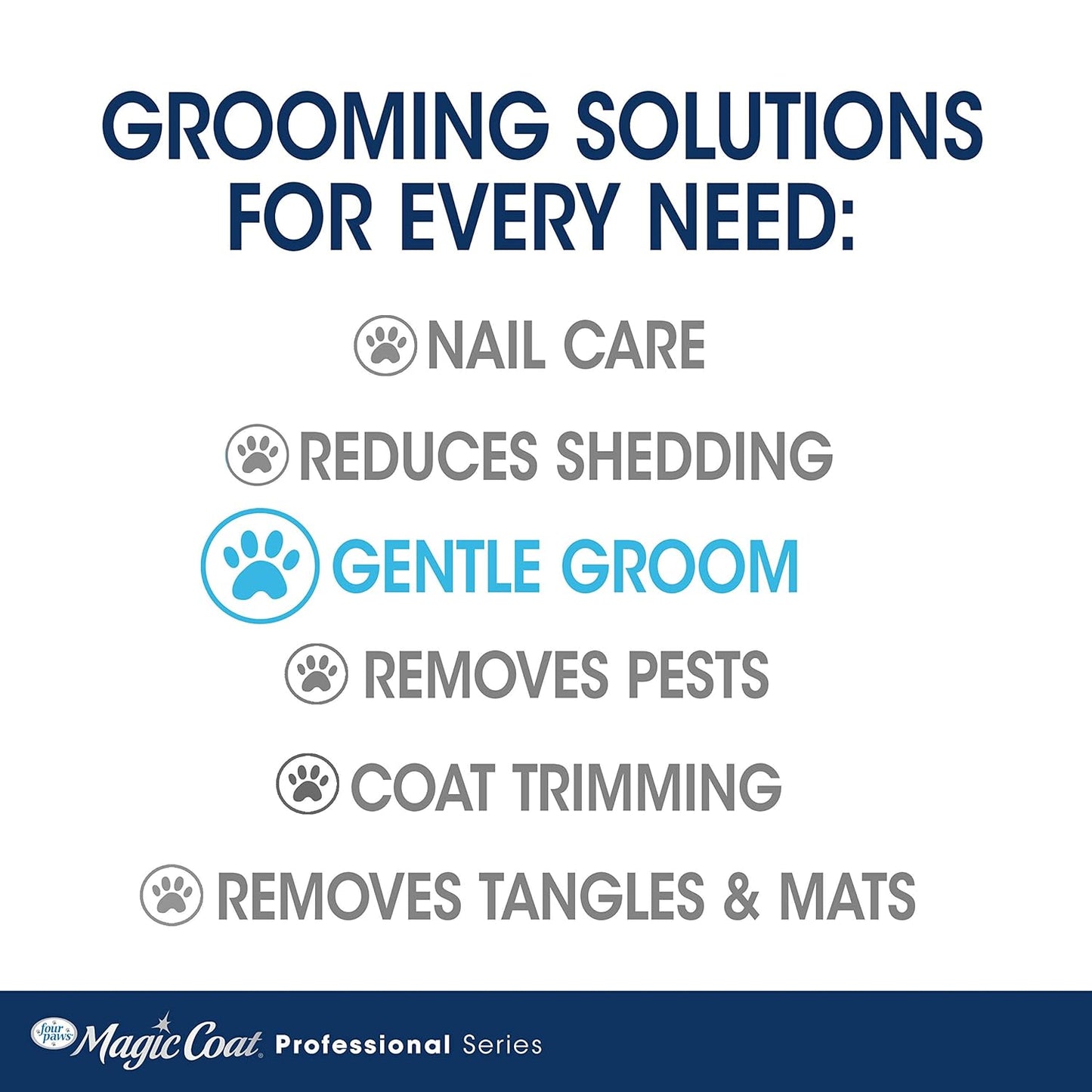 Four Paws Magic Coat Professional Series Grooming All-in-One Wet & Dry Detangling Brush for Dogs, 1 Count