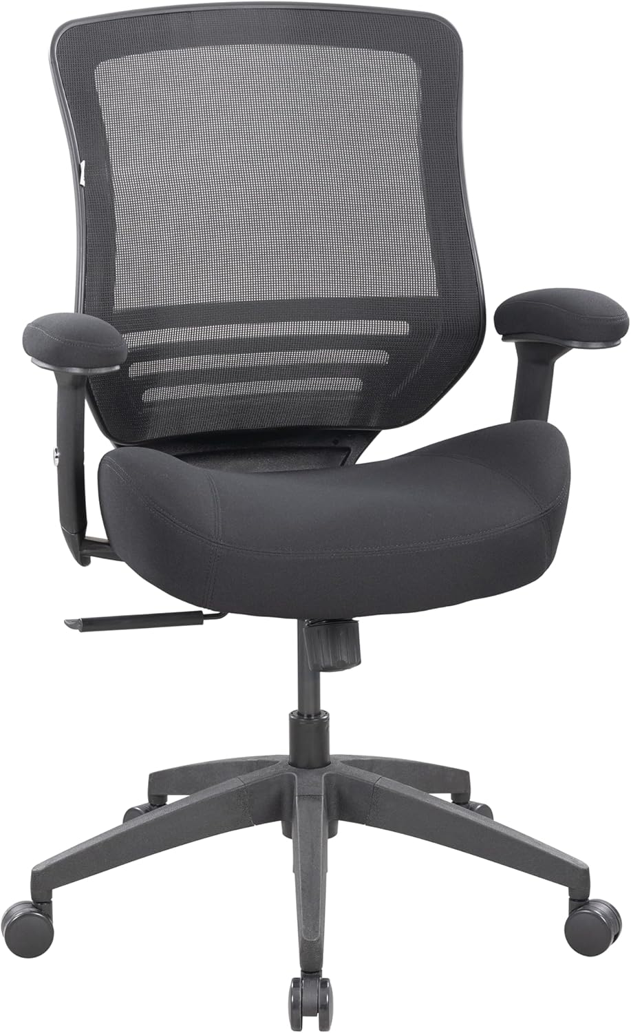 BOLISS Office Chair Mesh Ergonomic Super Soft Wide Cushion Computer Desk Chair Height Adjustable Arms(Black)