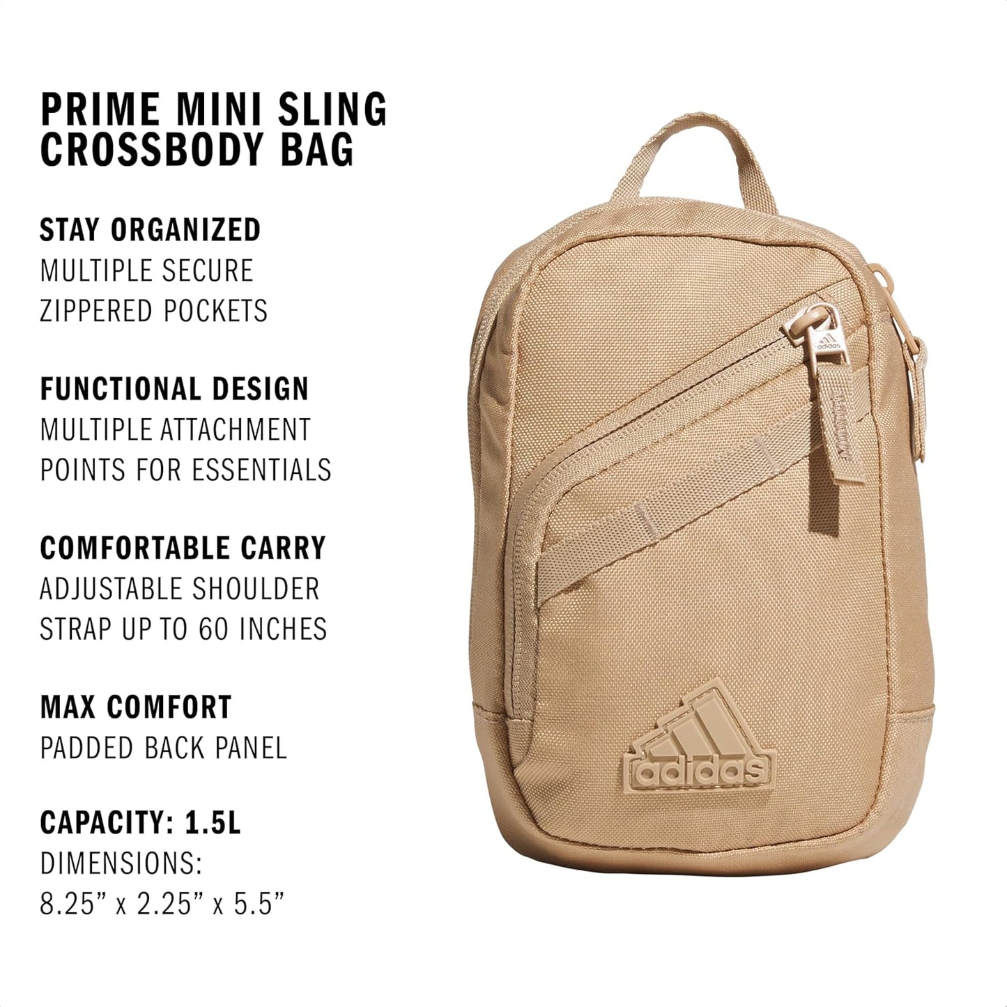 Prime Mini Sling Crossbody Bag, small size for festivals and travel