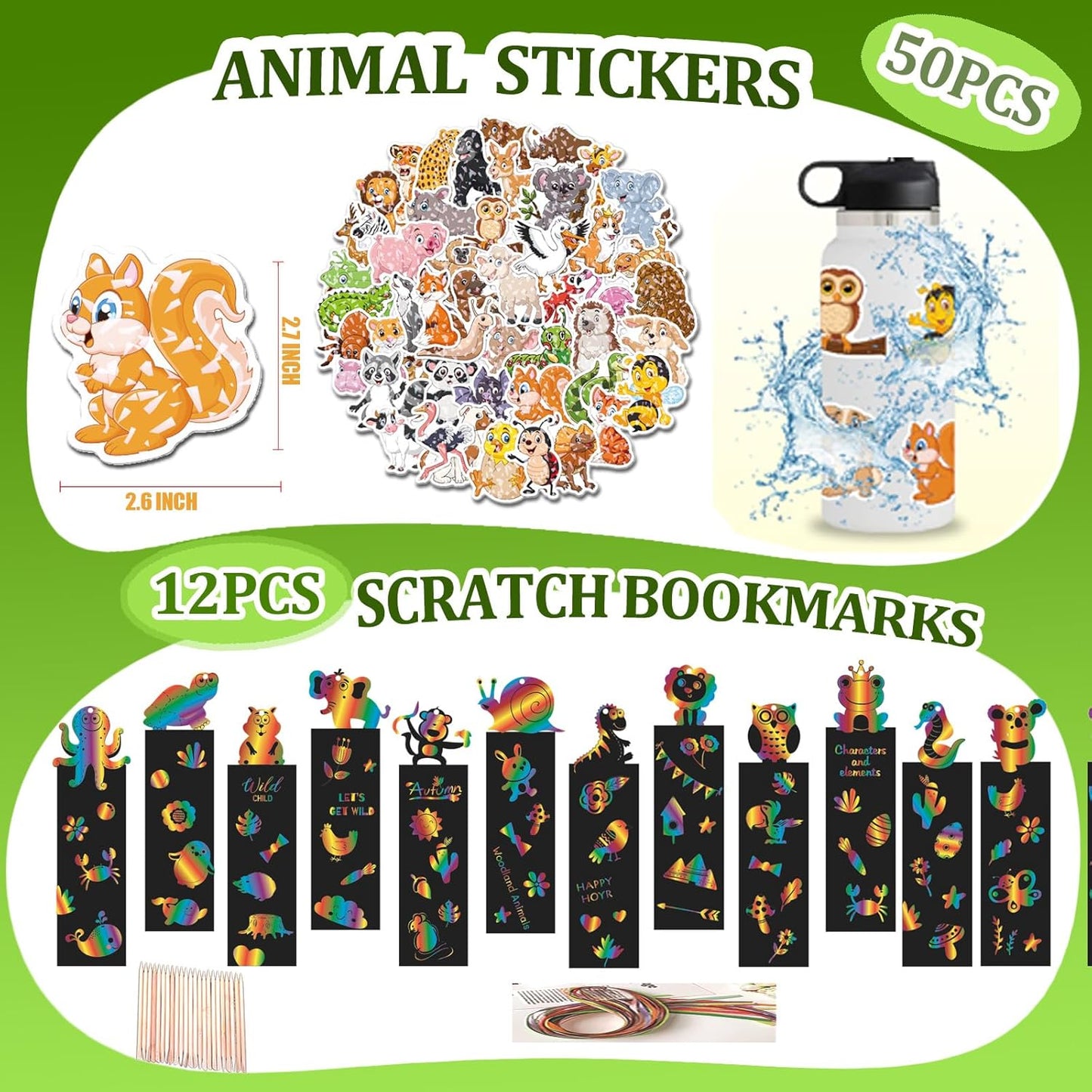 158 pcs Safari Party Favors for 12 kids ，Jungle Safari Birthday Party Supplies, Wild Animal Goodie Bags ,Safari Birthday Decorations Gift Bag Fillers Pinata Stuffers, Wild Animals Themed Party Toys