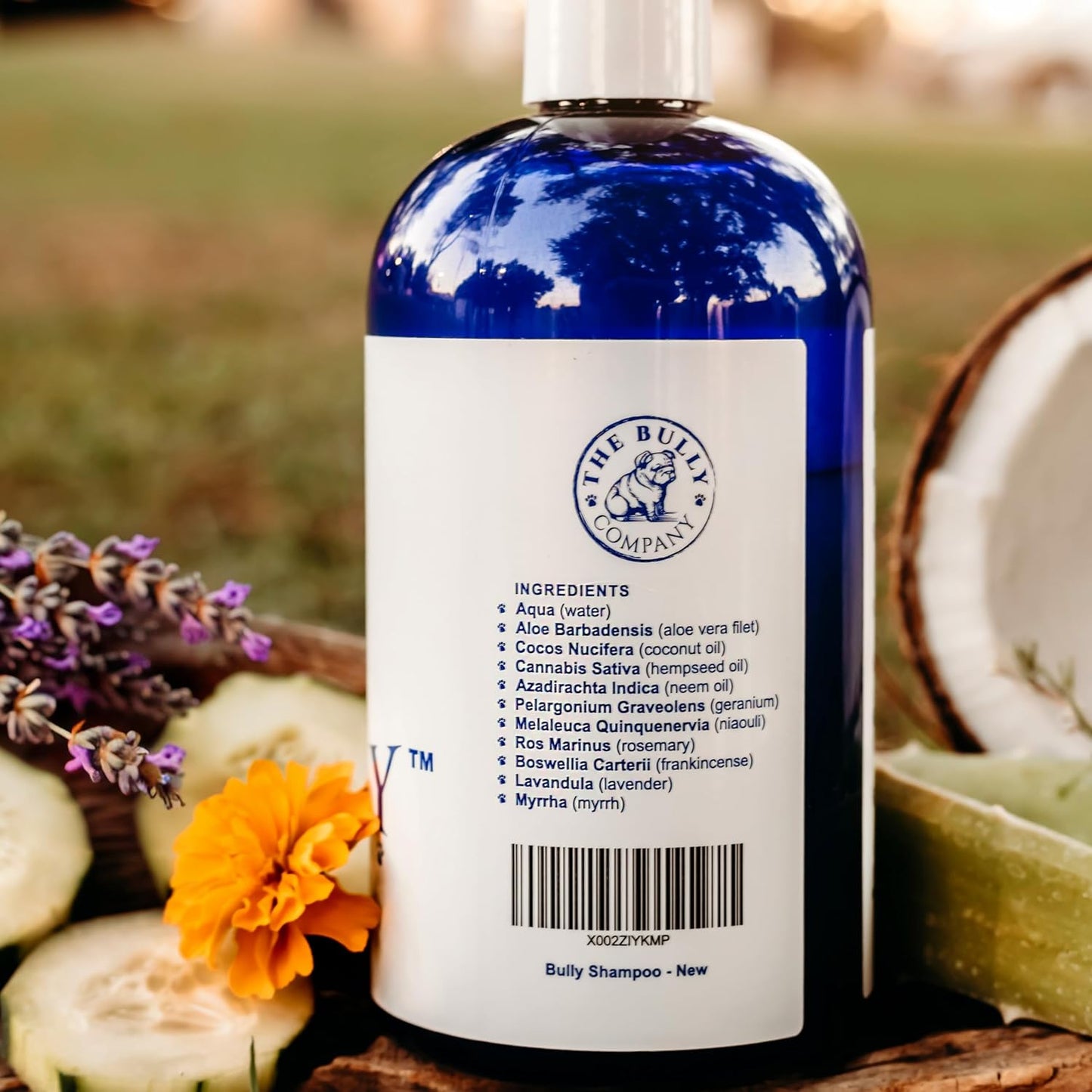 Bully Shampoo - Bulldog Dog Shampoo All Natural Organic Formula Refreshing Botanical Scent. Specifically for Bulldog Breeds and Itchy Skin. Leaves Skin and Coat, Soft, Shiny, Clean and Healthy!