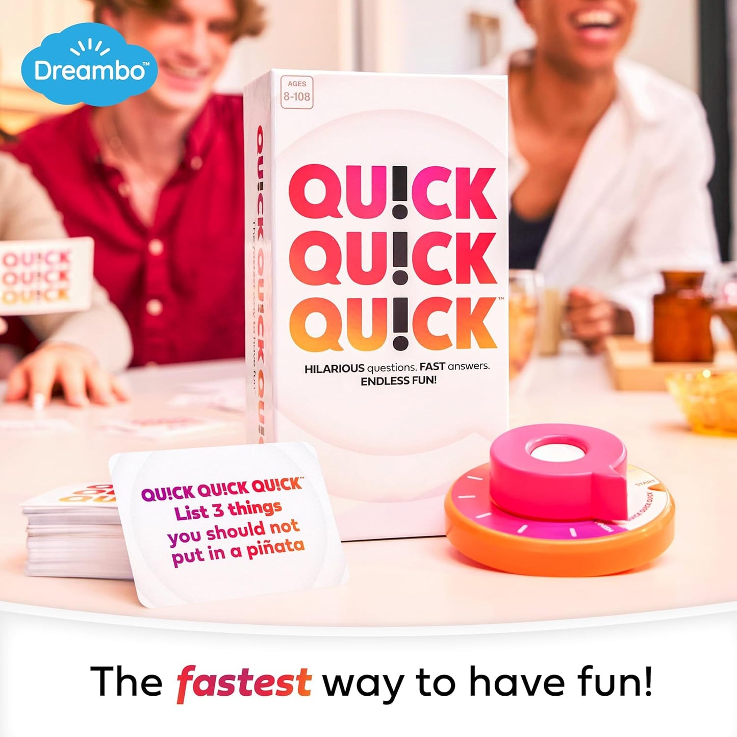 Quick Quick Quick by Relatable, Unleash Your Inner Funny with The Ultimate Party Games, Easter Family Game Night, Adult & Kids Games, The Fastest Way to Have Fun, Ages 8 to 108 – Easter Basket Gift