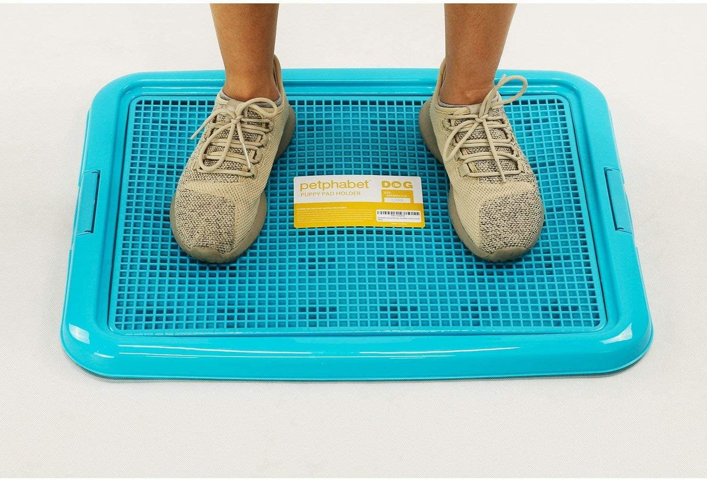 petphabet Training Pad Holder Floor Protection Dog Pad Holder Mesh Training Tray (M-18"x24")…