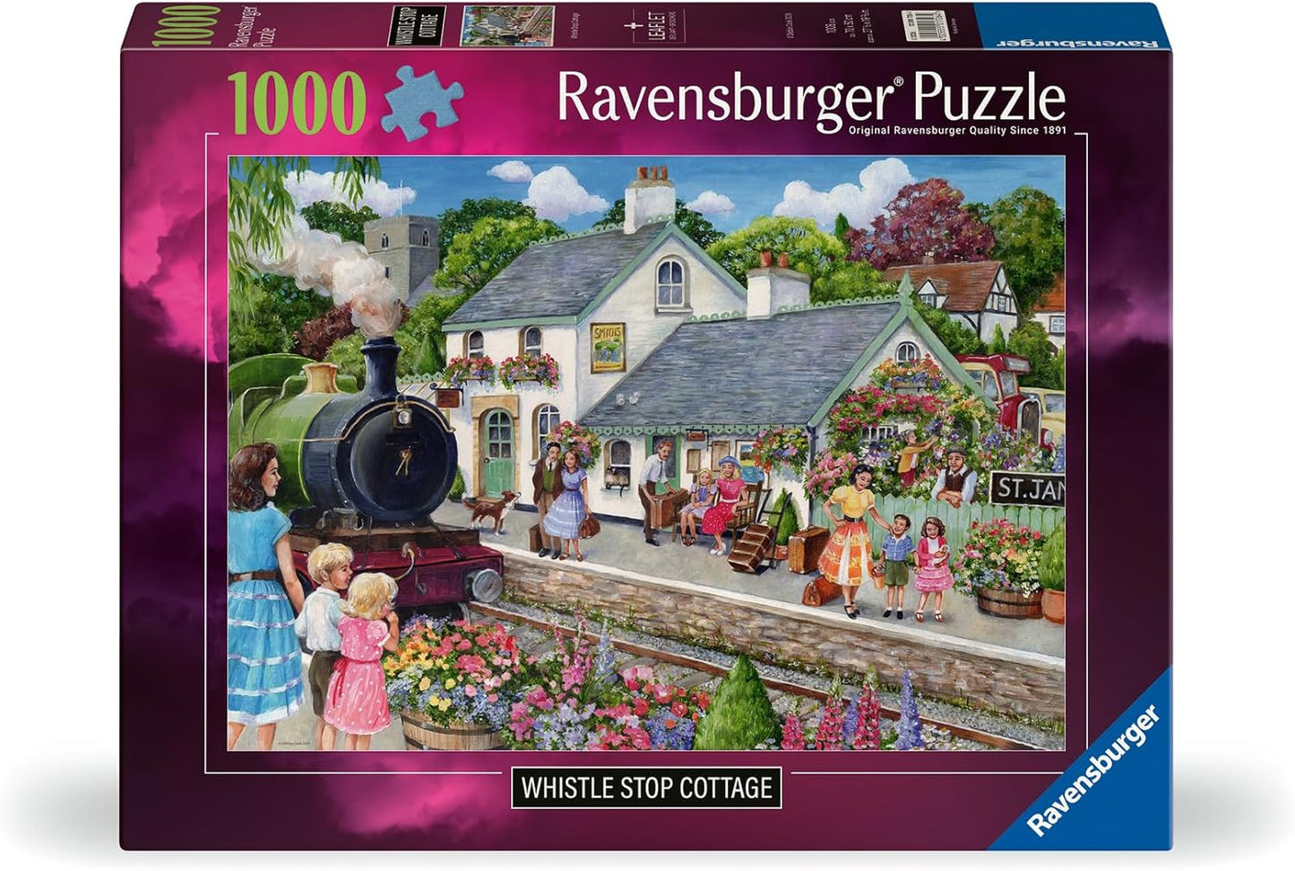 Ravensburger Whistle Stop Cottage 1000 Piece Puzzle for Adults