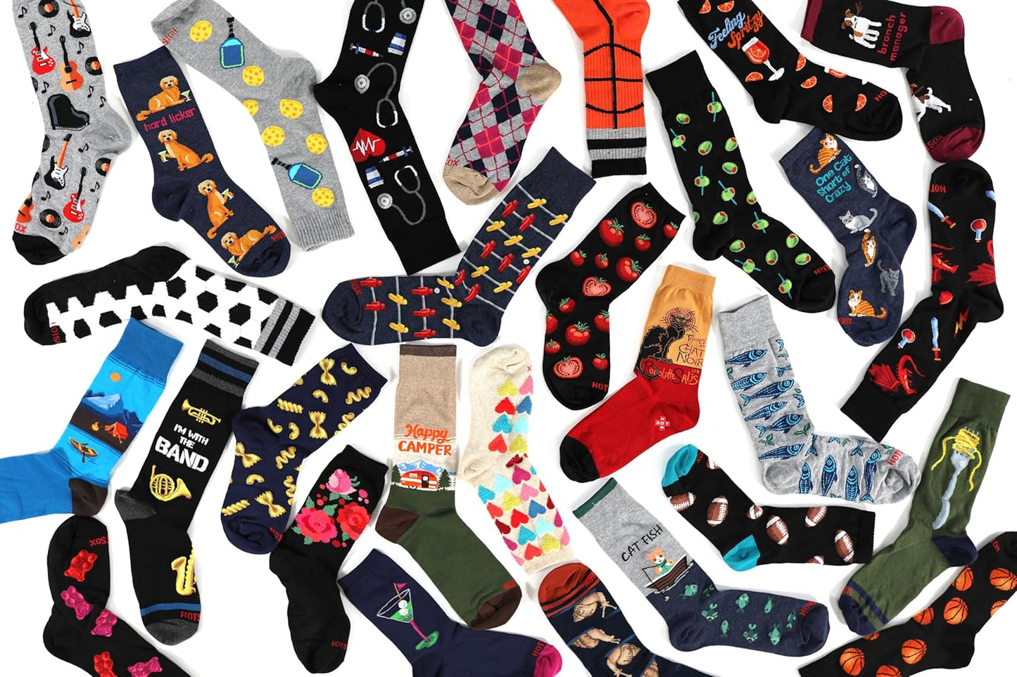 Hot Sox womens Fun Dog Lovers Crew Socks - 1 Pair Pack - Cool & Cute Wordplay Novelty Fashion Gifts