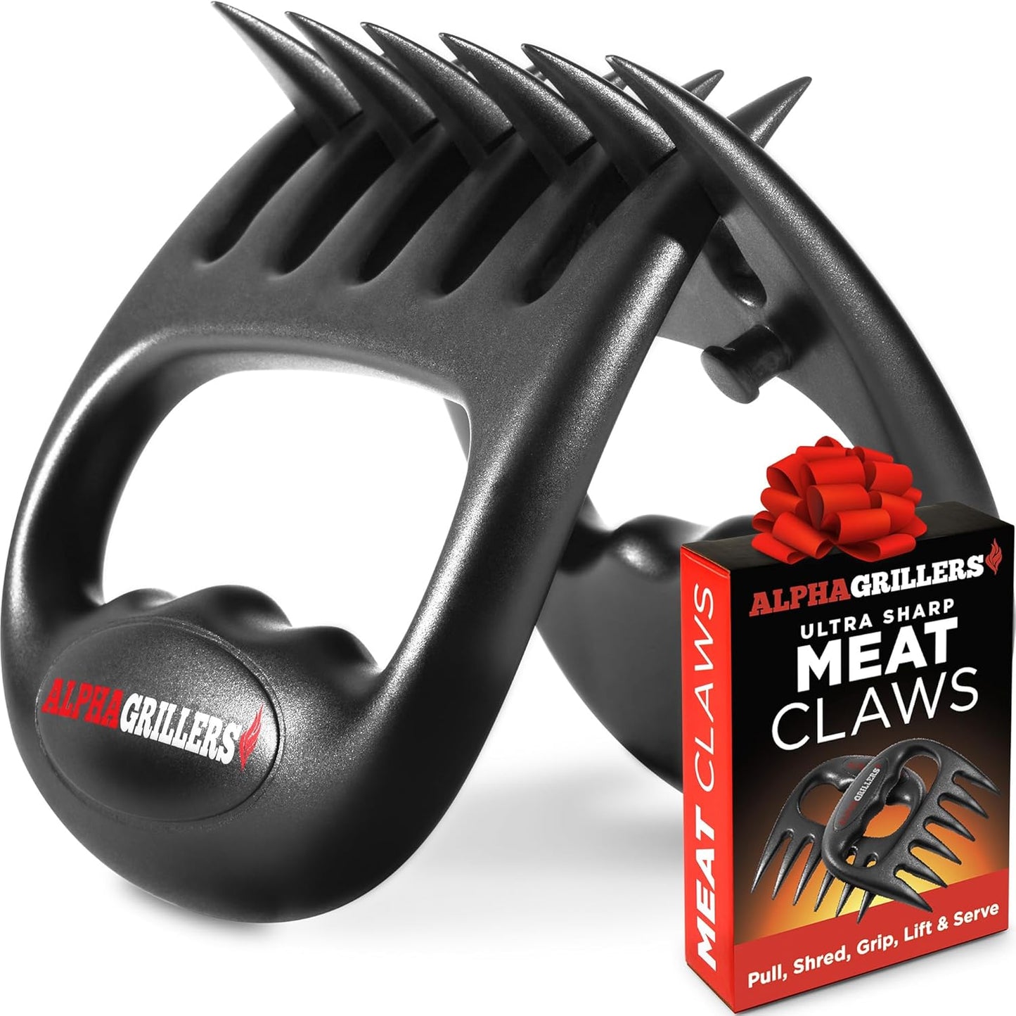 Alpha Grillers Meat Shredder Claws - Grilling Accessories Gifts for Men Dad Him Husband Boyfriend - BBQ Accessories Bear Claws Grill Puller for Cooking Shredding Barbecue Smoker Pulled Pork Chicken