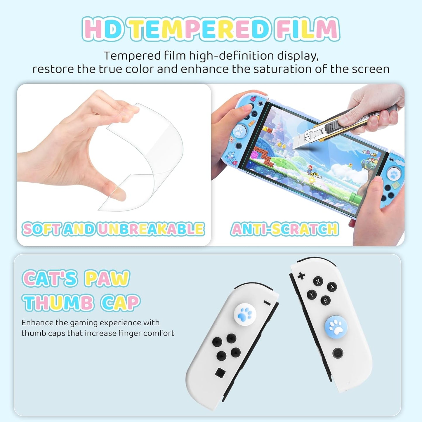 HYPERCASE Switch OLED Carrying Case (Blue Fish)