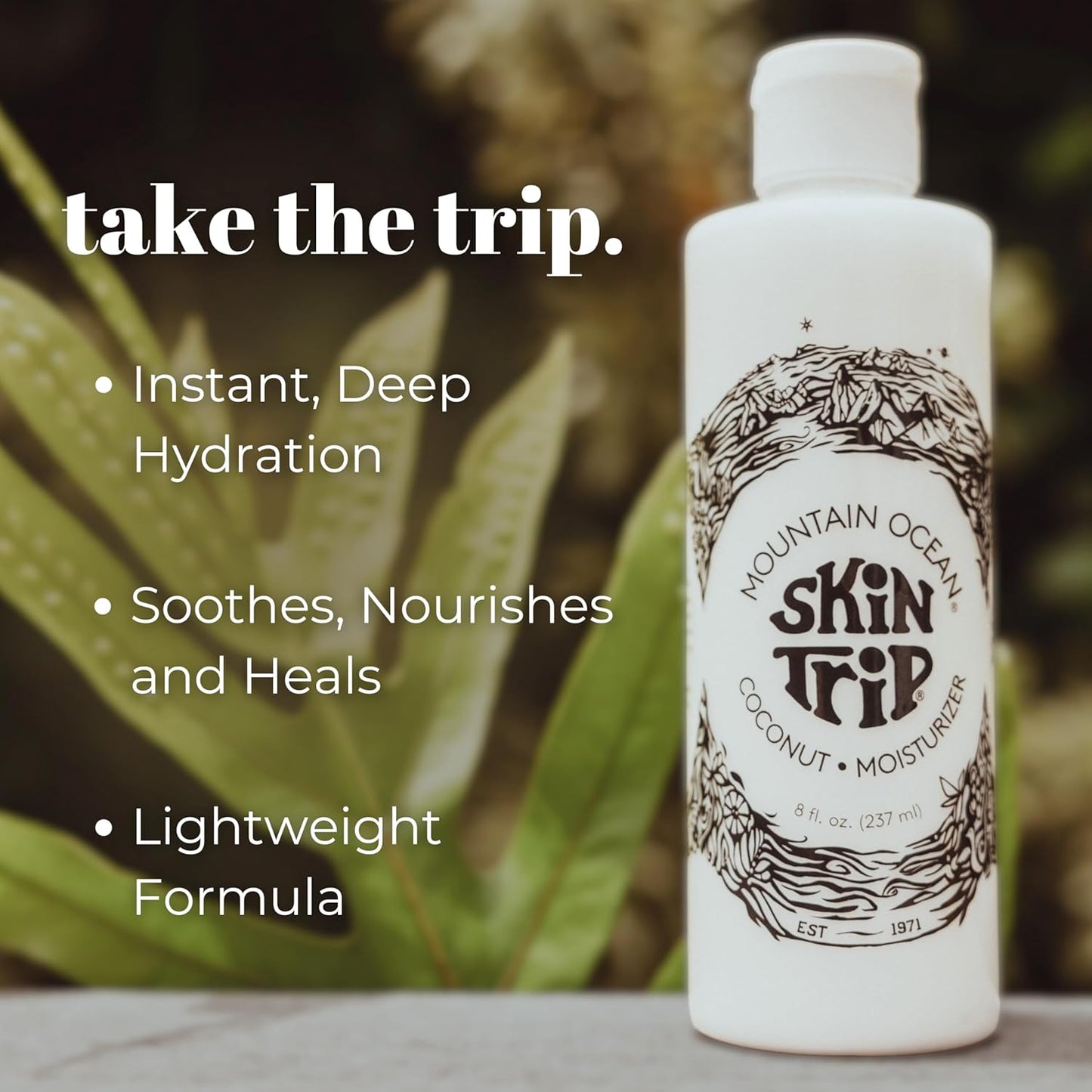 Mountain Ocean The Original Skin Trip Coconut Body Lotion, 8 Oz (Pack of 3), Lightweight, Fast Absorbing Moisturizer, with Coconut Oil, Aloe Vera, & Lanolin (New Look, Same Formula)