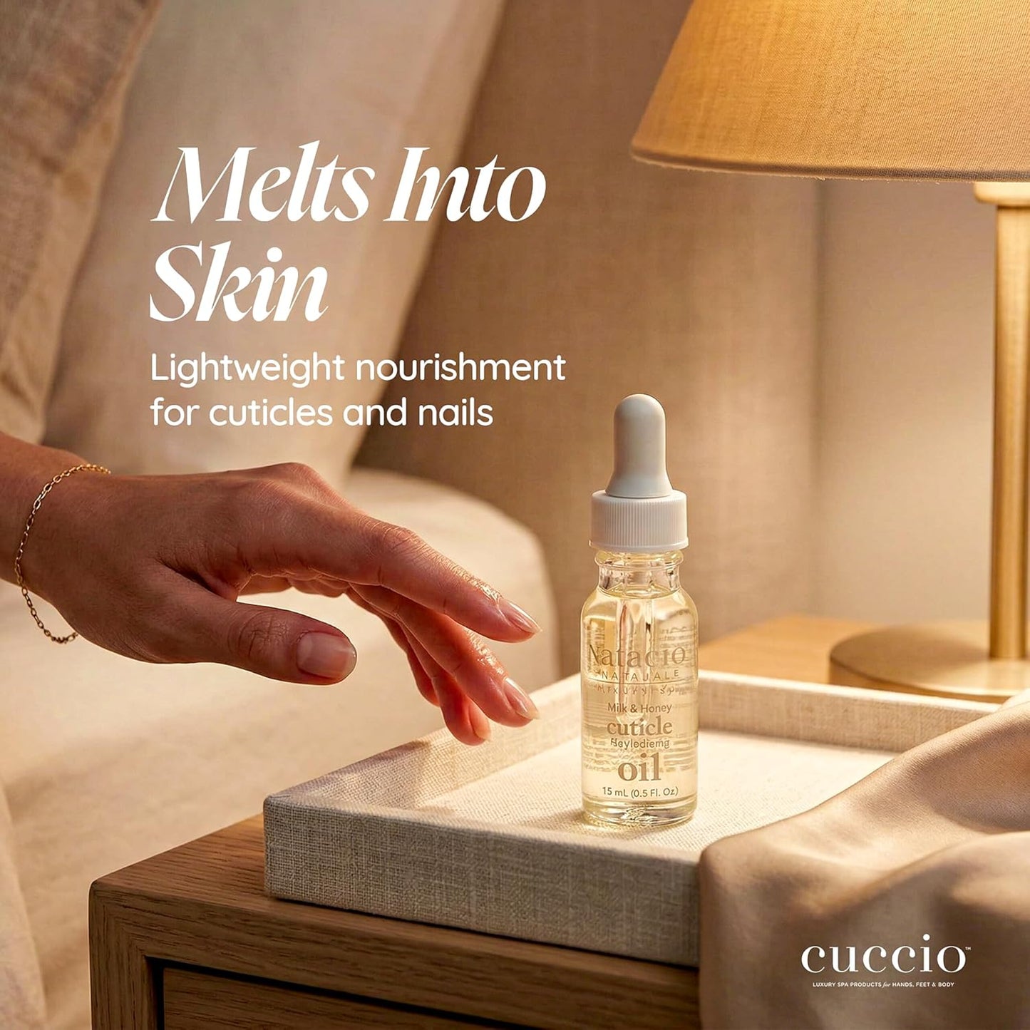 Cuccio Naturale Revitalizing Cuticle Oil - Hydrating Oil For Repaired Cuticles Overnight - Remedy For Damaged Skin And Thin Nails - Paraben/Cruelty-Free Formula - Milk And Honey - 0.5 Oz