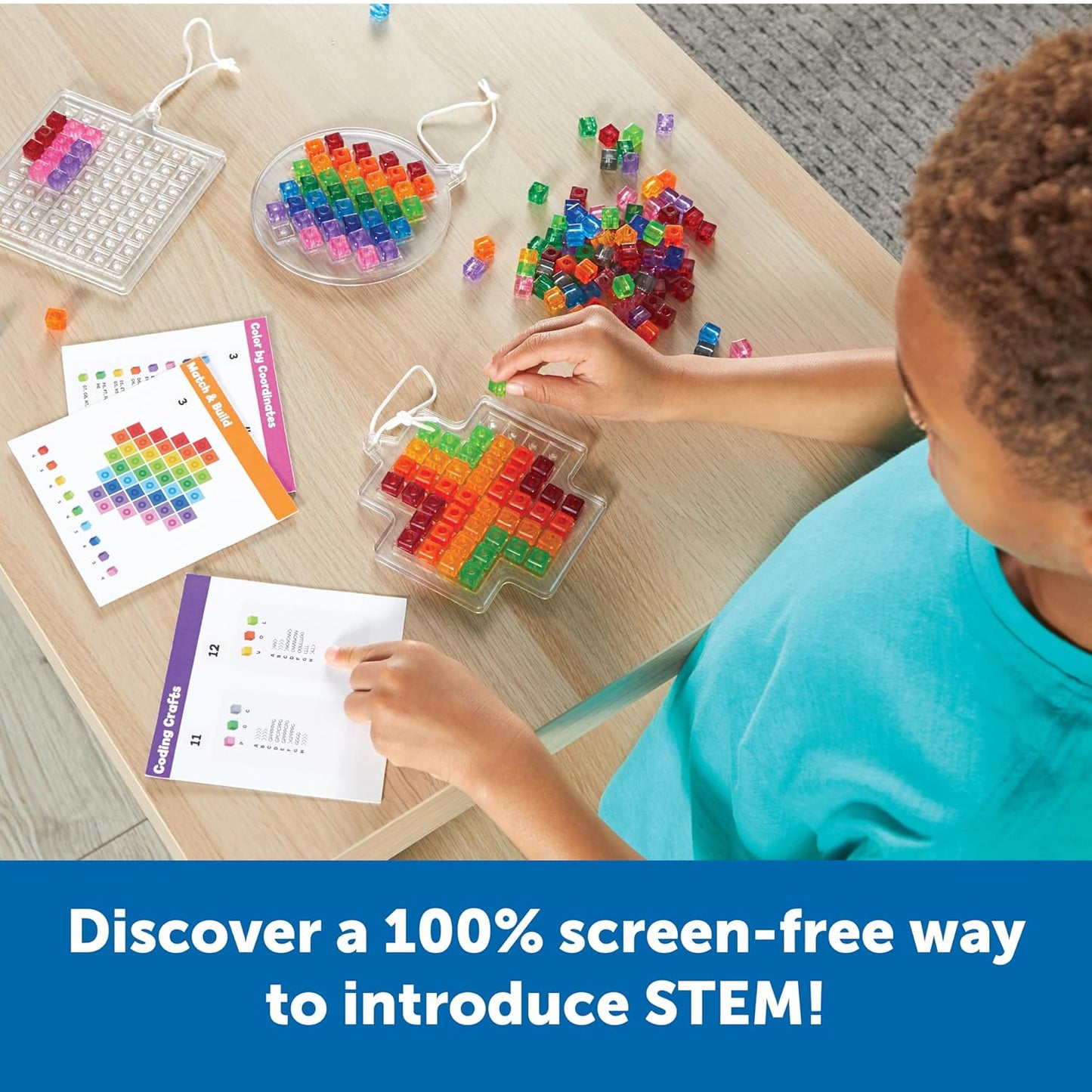 Learning Resources STEM Explorers Suncatchers - STEM Building Art Crafts, Creative Educational Toys for Boys and Girls, Art for Kids Ages 5+, Arts and Crafts Set, STEAM Activities