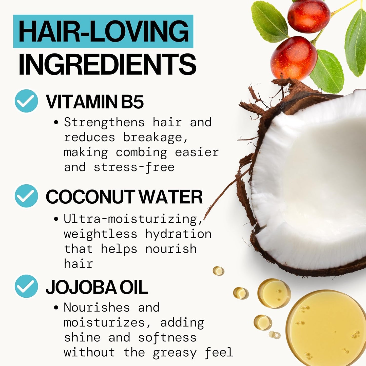 Pacifica Coconut Milk Hair Detangler Spray – Leave-In Conditioning Elixir for Tangle-Free Hair – Instantly Detangles Knots, Adds Shine & Moisture, Prevents Breakage & Frizz – Vegan & Cruelty-Free | Vegan, Cruelty-Free