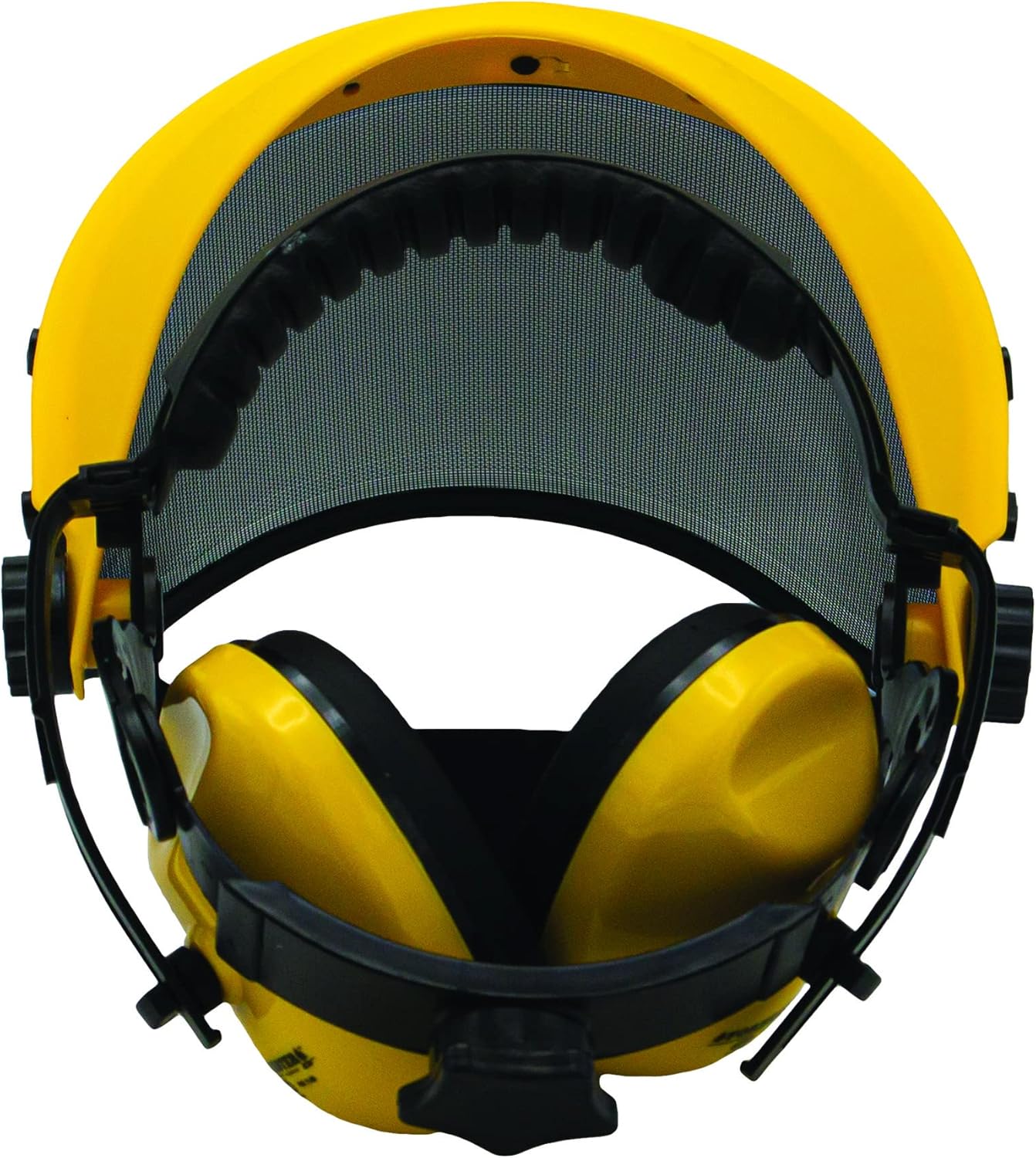 FORESTER Face Protection Equipment Kit - Visor Face Shield Ear Muffs Personal Protective Equipment Safety Gear Landscaping Tools Masks for Construction Workers Yard Work Accessories - Black and Yellow
