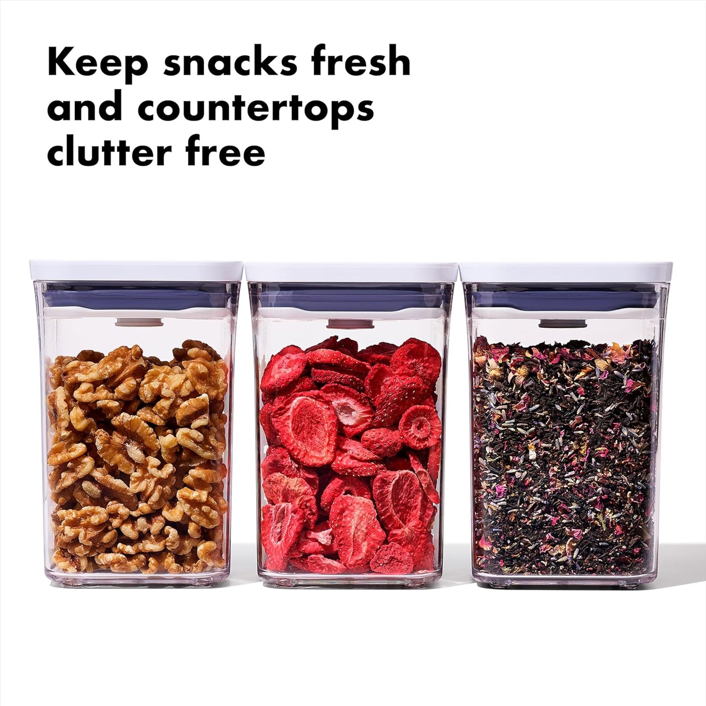 OXO Good Grips 3-PC Small Square Short POP Container Set