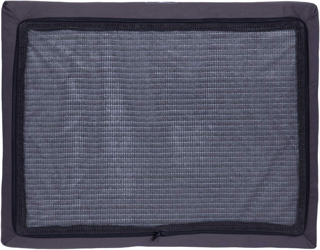 Lux Dog Bed by Wag | Quad Layer Technology with Memory Foam, Orthopedic Foam, and Cooling Gel. Machine Washable Cover. Navy, Medium