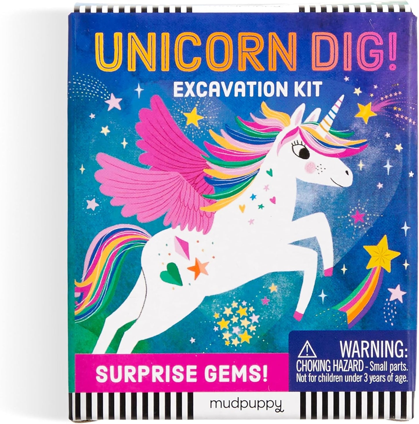 Mudpuppy Unicorn Dig! – Excavation Kit Including Hidden Unicorn in Gem and Plastic Chisel for Children Ages 5 and Up
