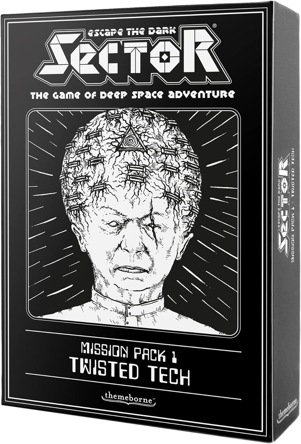 Escape the Dark Sector Board Game Twisted Tech Mission Pack 1 - Unleash Sinister Technology! Cooperative Sci-Fi Adventure Game for Adults, Ages 14+, 1-4 Players, 45 Min Playtime, Made by Themeborne