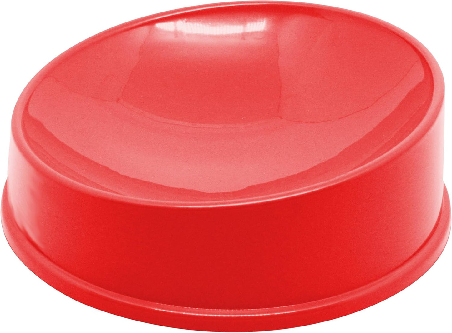 Prime Ergonomic Cat Bowl by Furacão Pet – Whisker-Friendly Elevated Feeder for All Cat Sizes & Ages – Anti-Stress, No-Mess, Easy to Clean (RED)