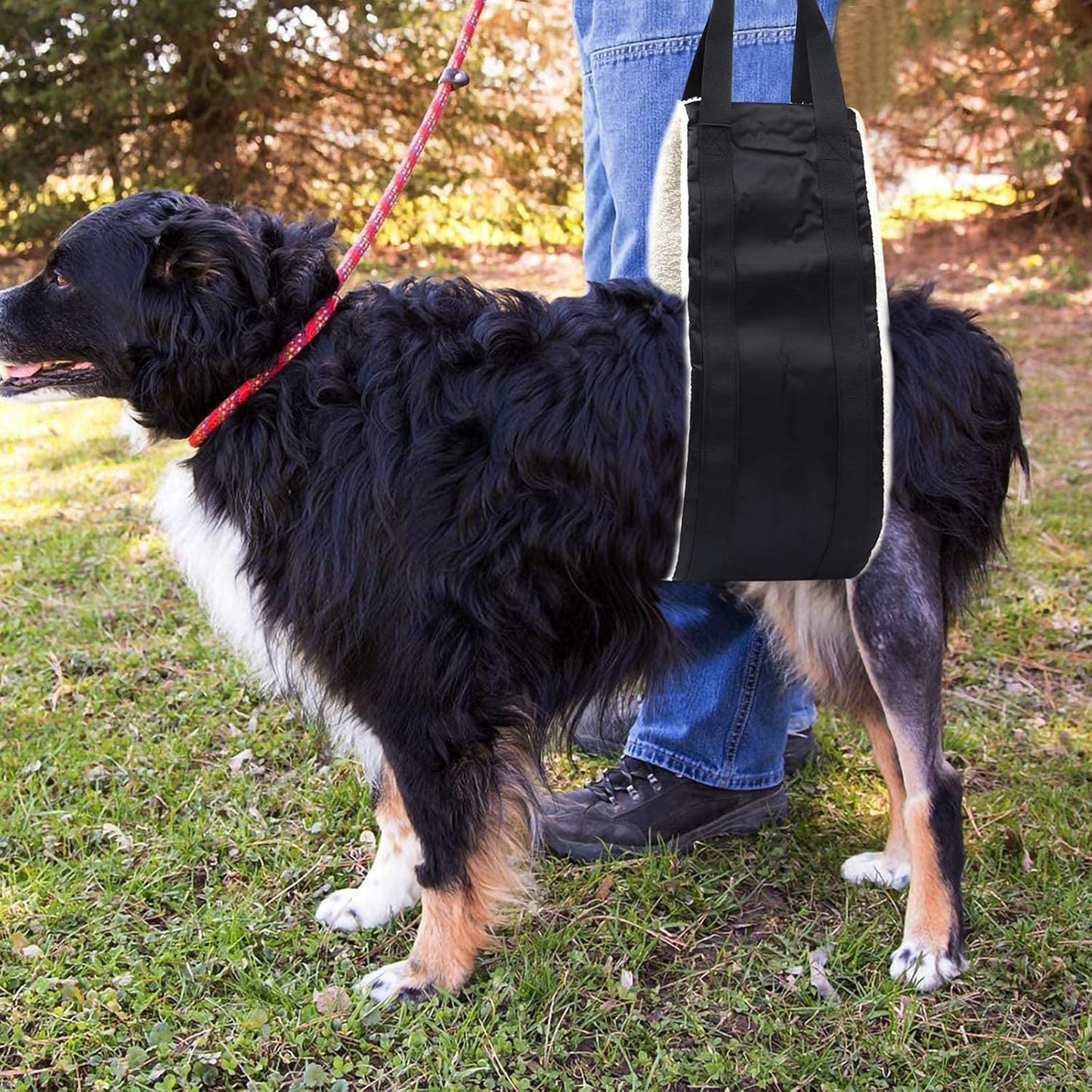 20-150lb Dog Sling for Large Dogs Hind Leg Support, Hevy Duty Portable Dog Lift Harness for Back Legs, Dog Hip Harness Large Breed, Dogs Lifter to Help Lift Rear for Senior/Injured Dog